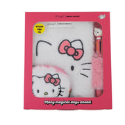 Set de libreta A5 de peluche, monedero peluche y boli peluche Hello Kitty x Mr. Wonderful