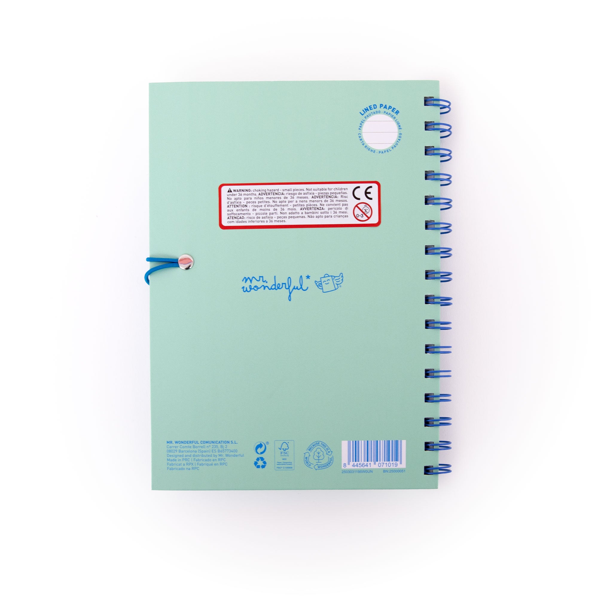Set de libreta A5 con charms - Verde