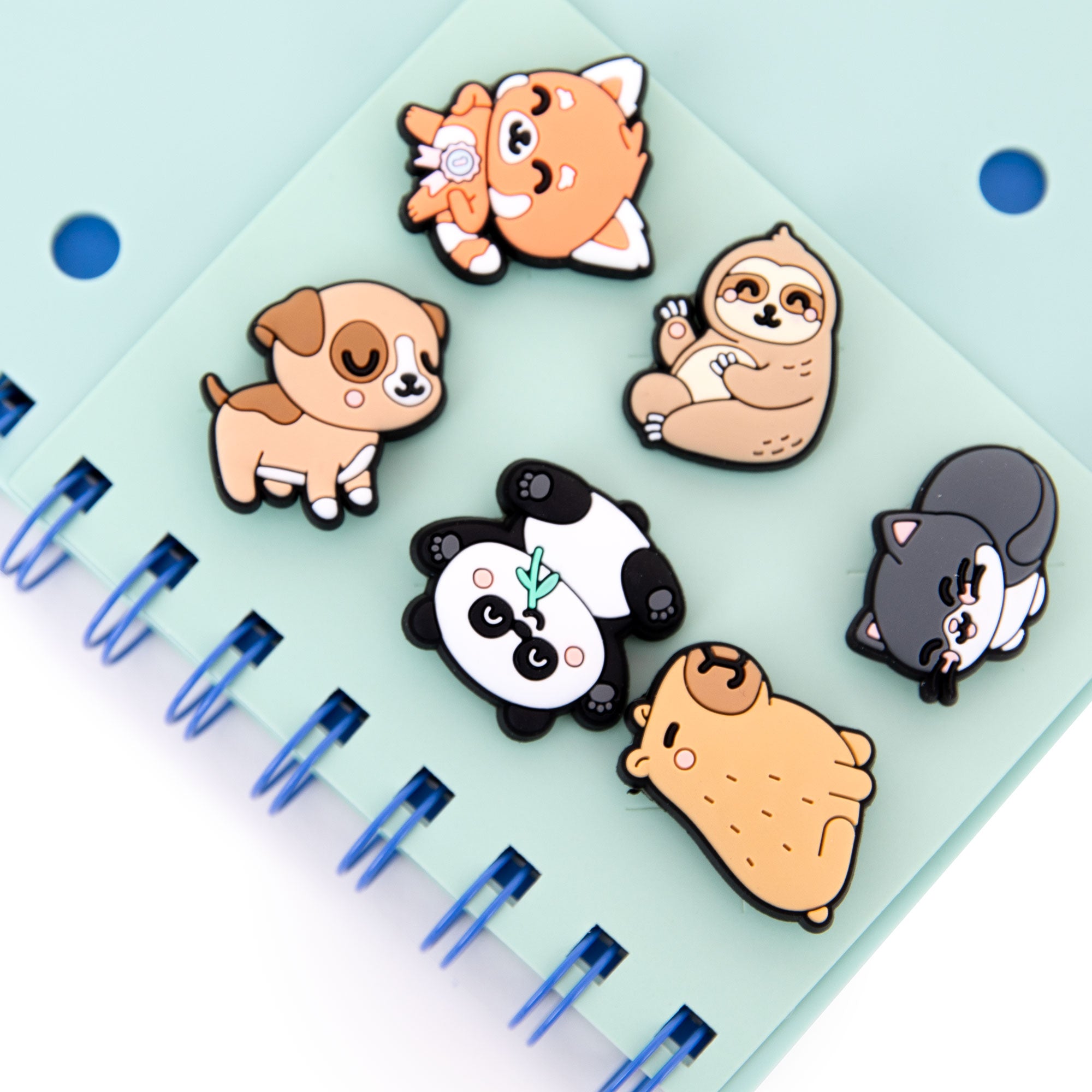 Set de libreta A5 con charms - Verde