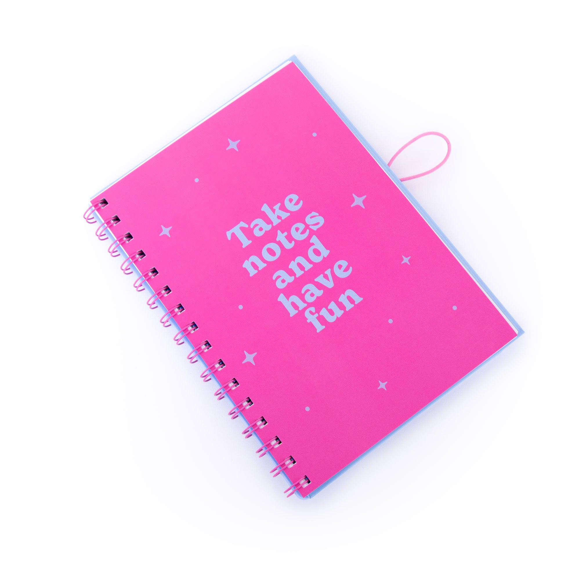 Set de libreta A5 con charms - Azul