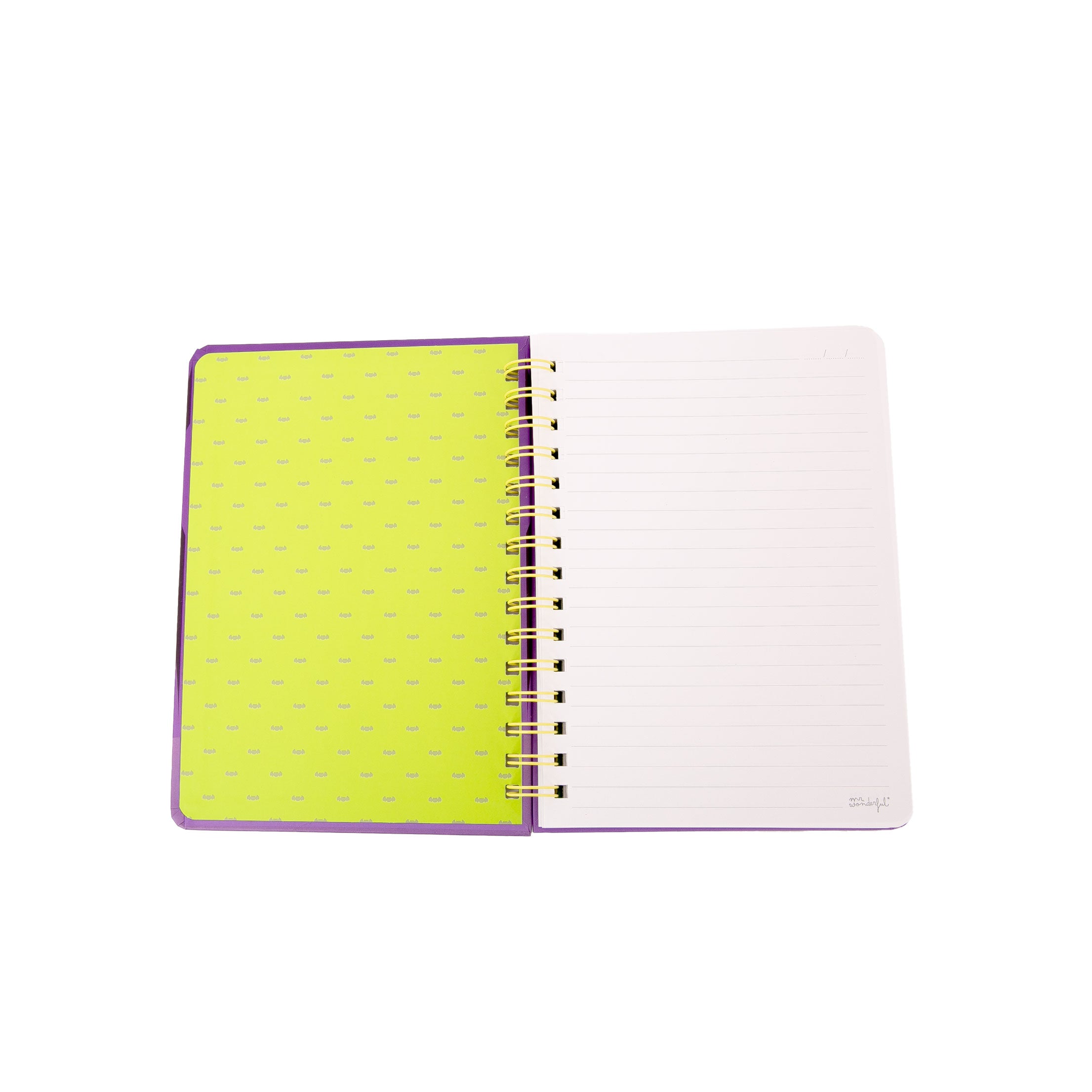 Fluorescent A5 notebook that glows in the dark - Bone to be wild!