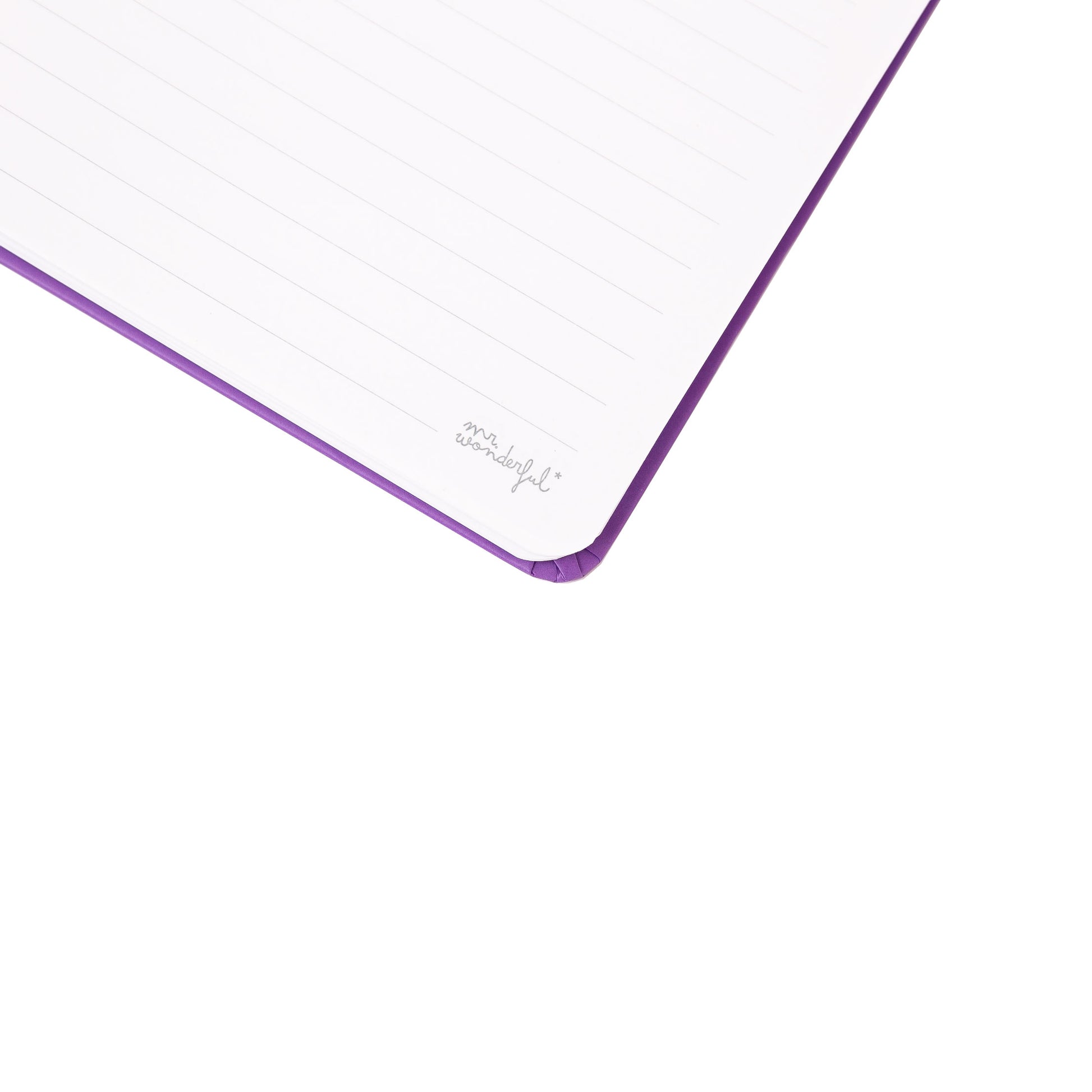 Libreta páginas pautadas brilla en la oscuridad