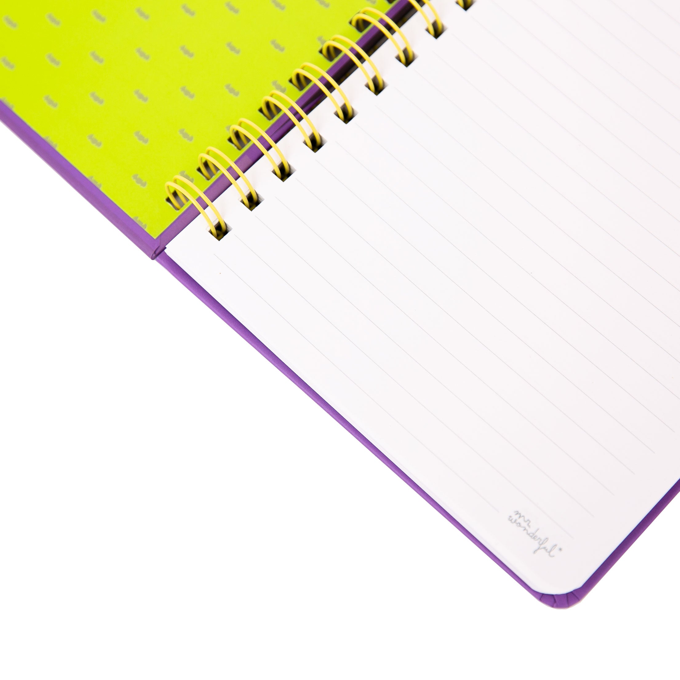 Fluorescent A5 notebook that glows in the dark - Bone to be wild!