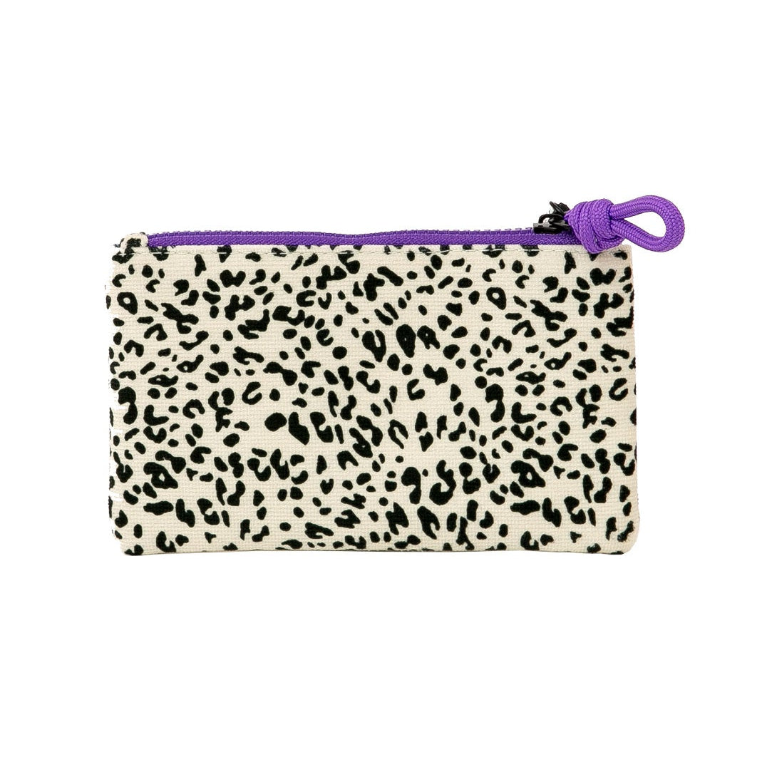 Monedero doble de tela animal print