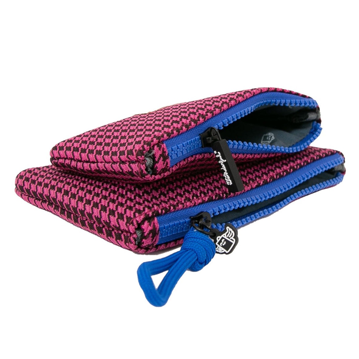 Monedero de tela con doble bolsillo