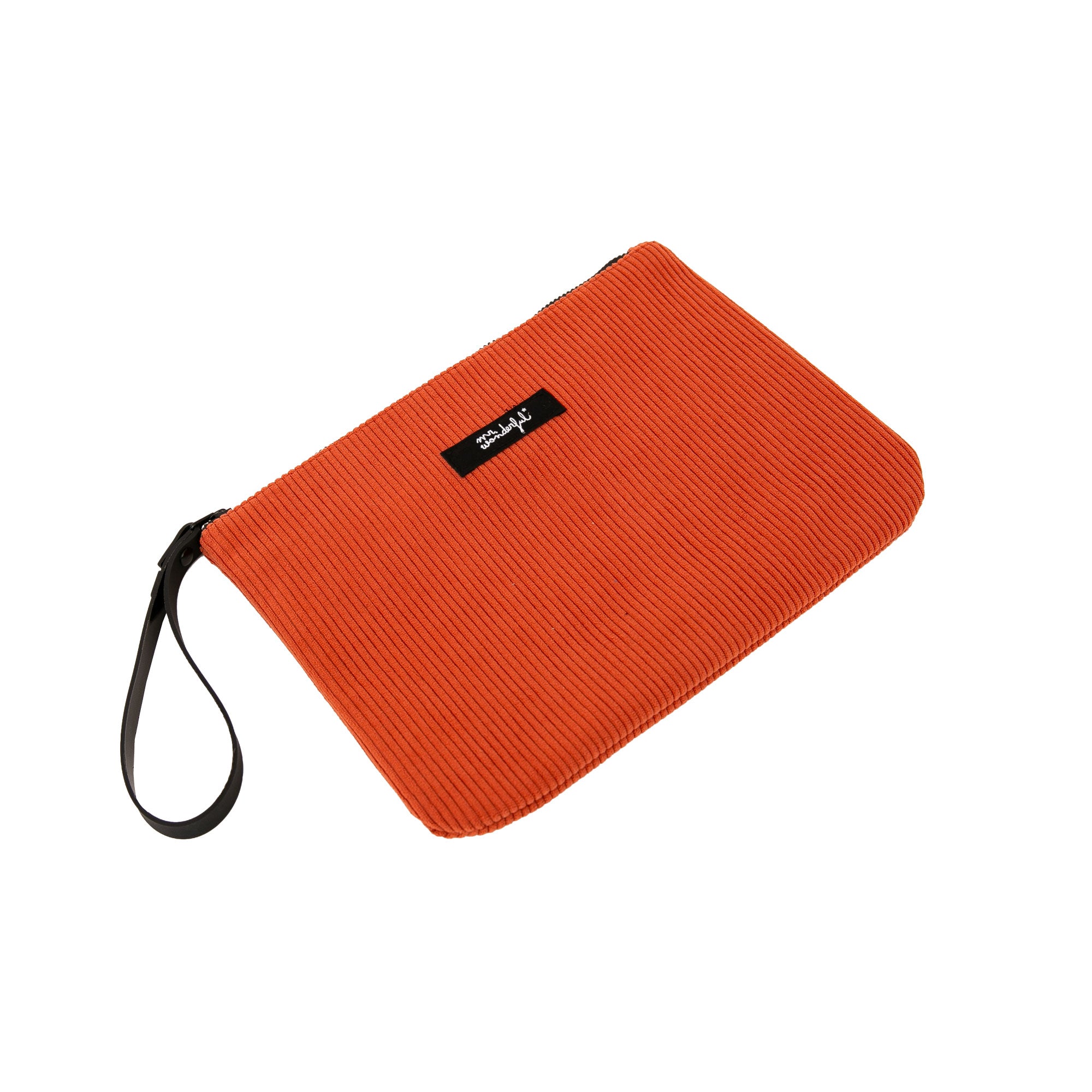 Wristlet - Terracotta corduroy