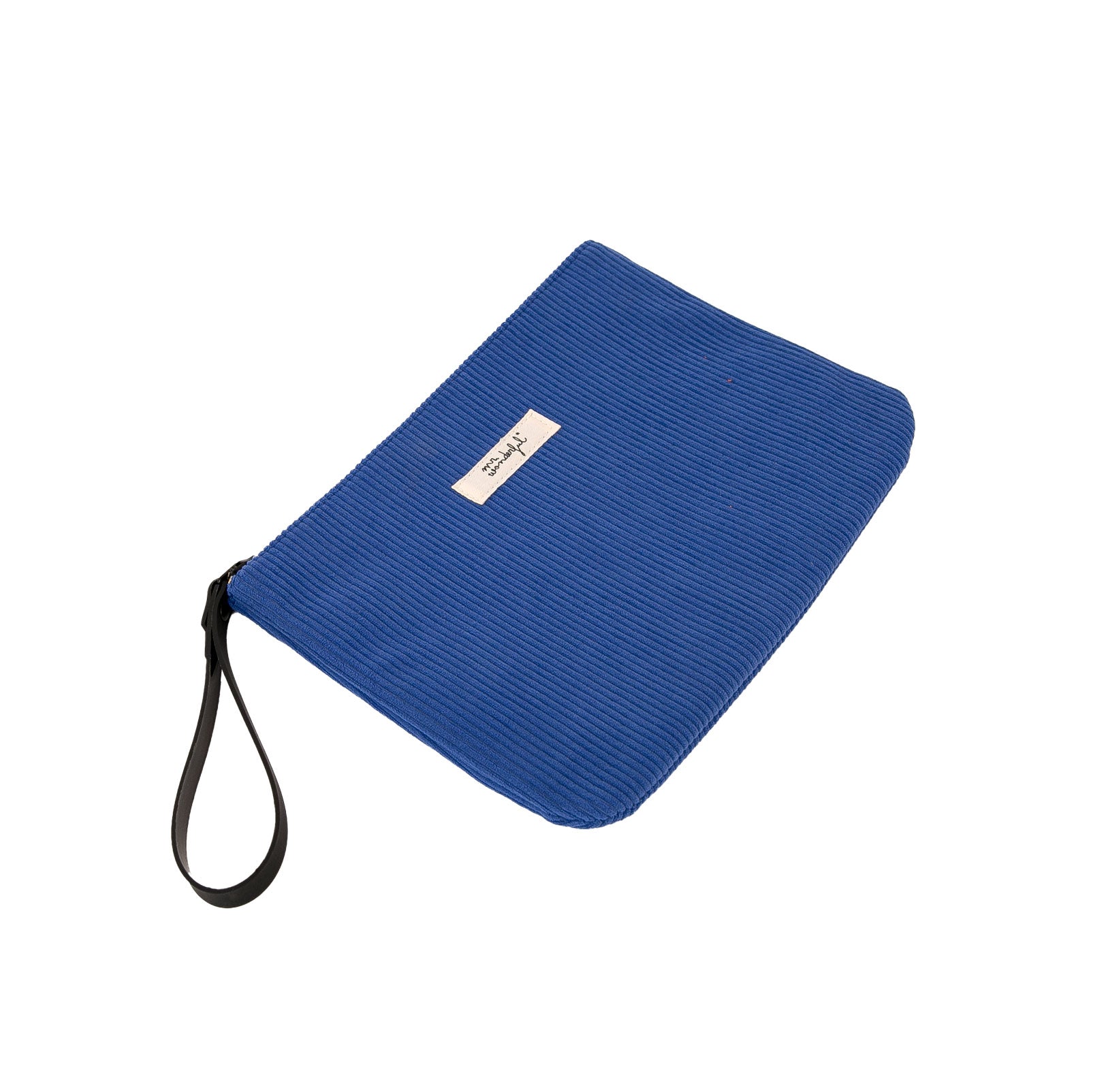 Wristlet - Blue corduroy