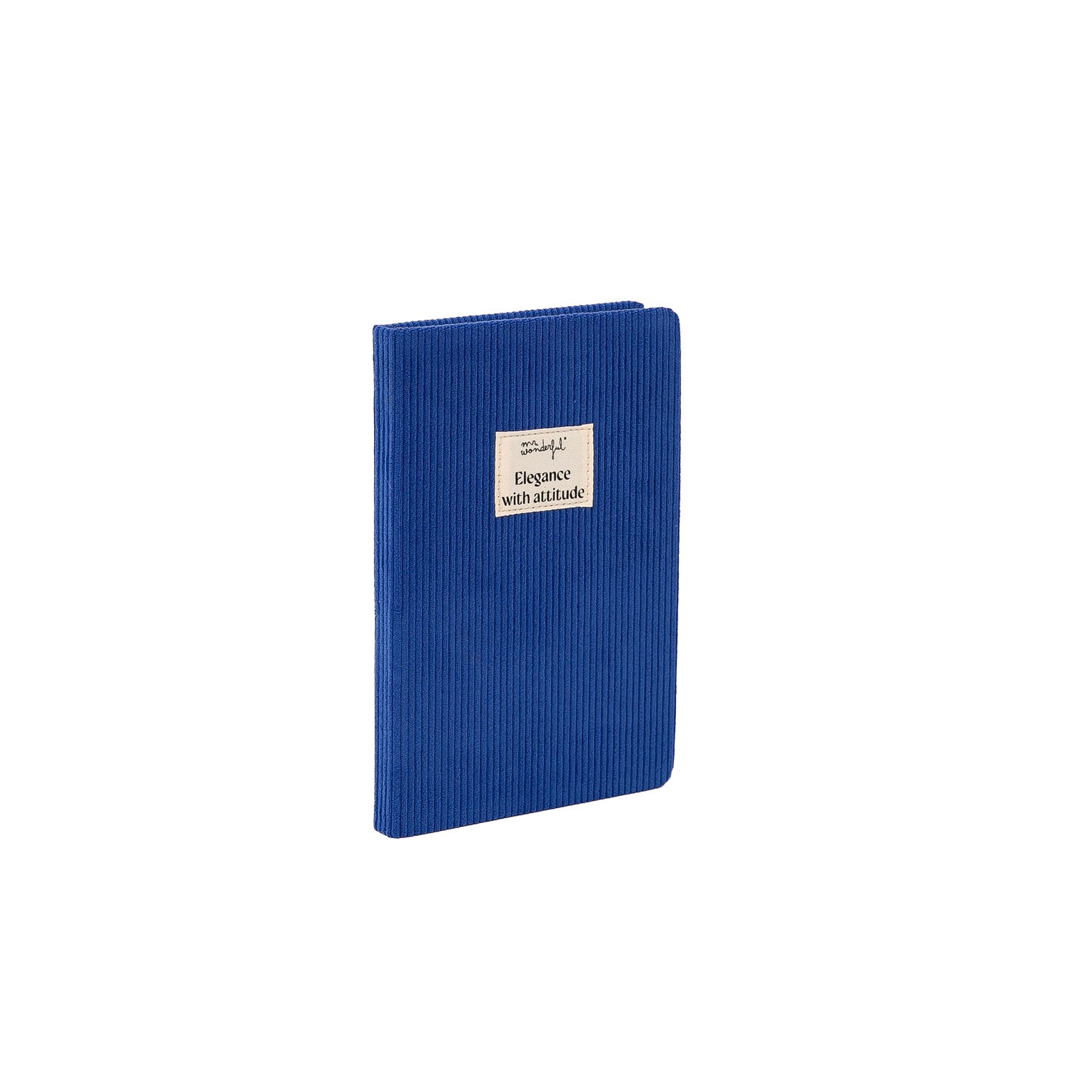 A5 notebook Klein blue corduroy - Elegance with attitude