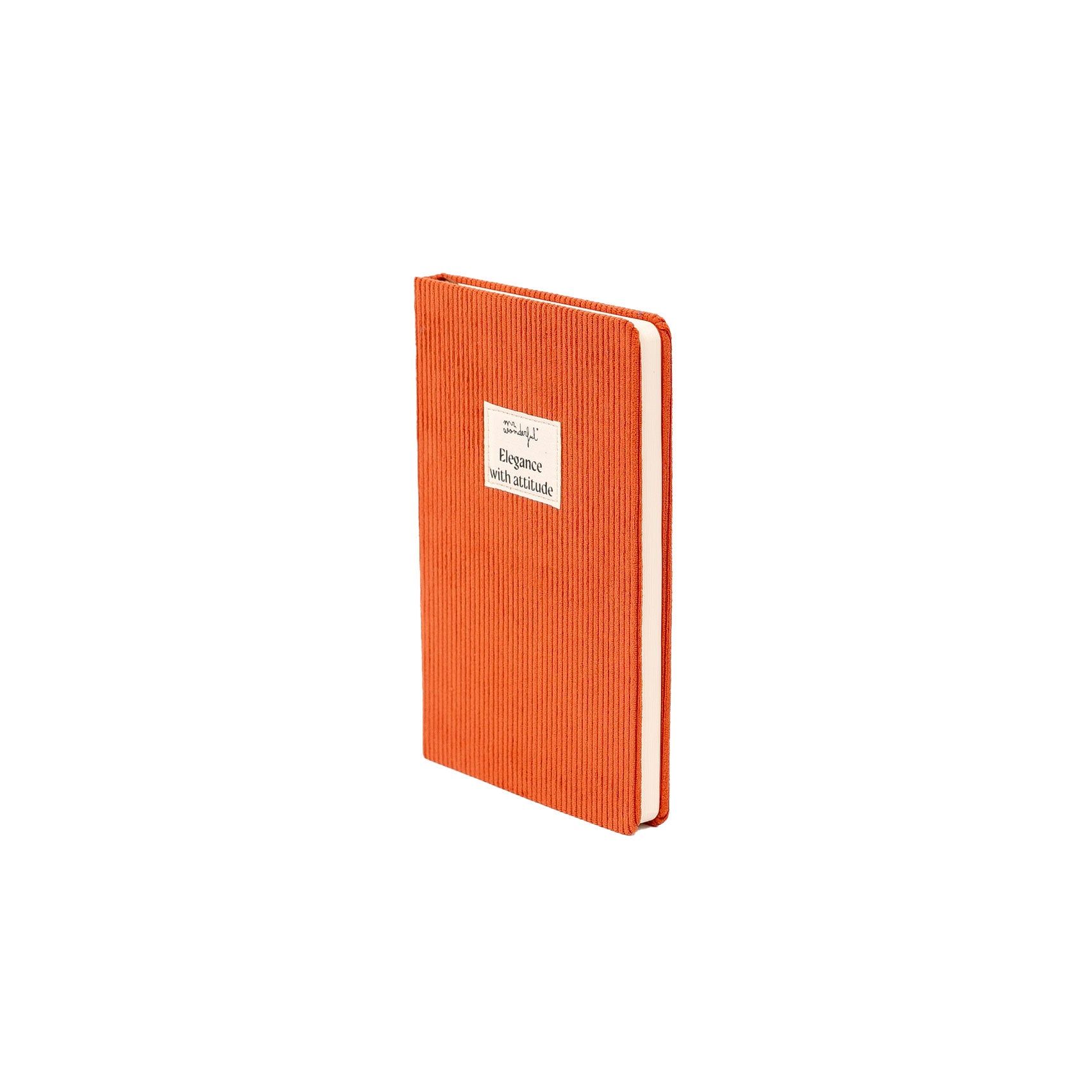 A5 notebook terracotta corduroy - Elegance with attitude