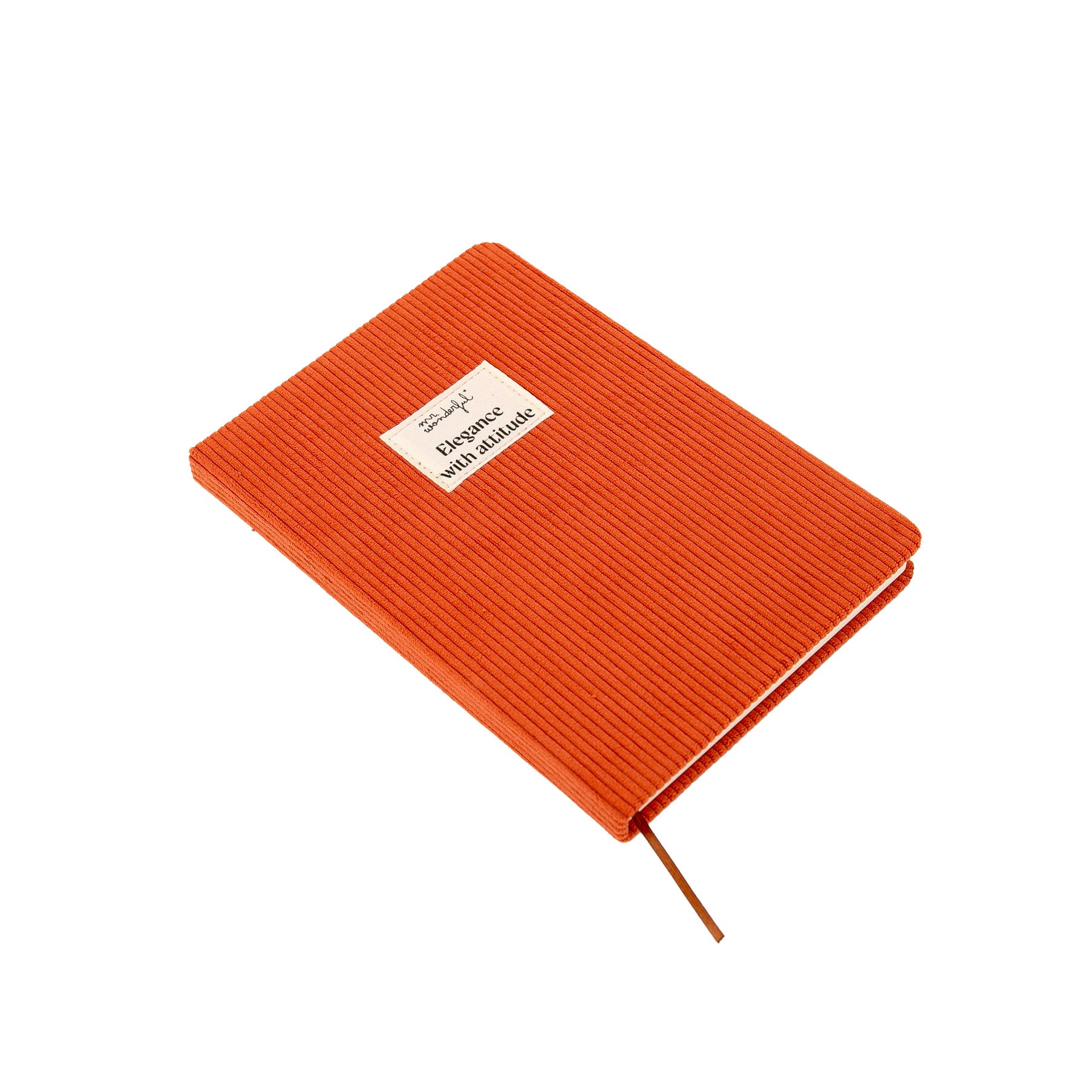 A5 notebook terracotta corduroy - Elegance with attitude