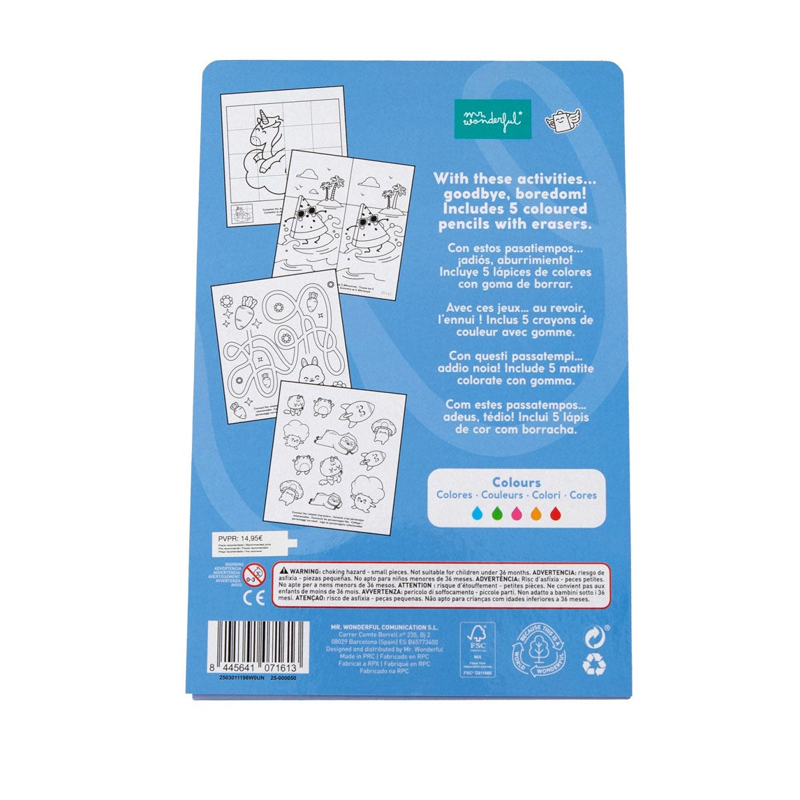 Libro de actividades para una diversión a raudales