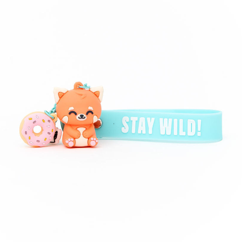 Llavero con colgante Panda rojo - Stay wild!