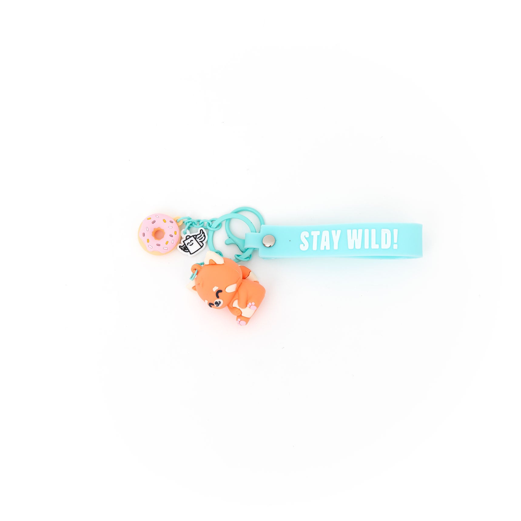 Llavero con colgante Panda rojo - Stay wild!