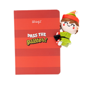 Libreta A5 con peluche elfa - Pass the glitter! | Mr.Wonderful