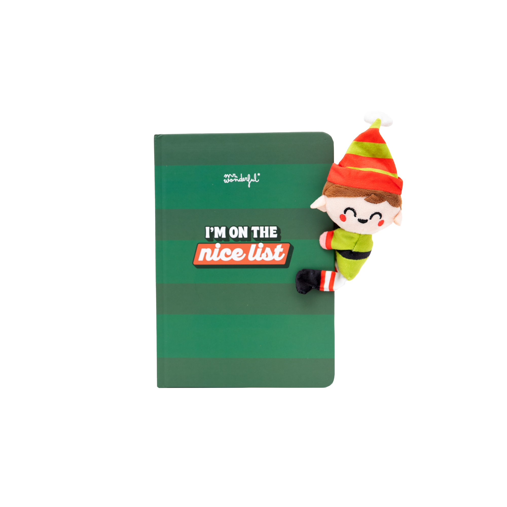 Libreta A5 con peluche elfo - I’m on the nice list
