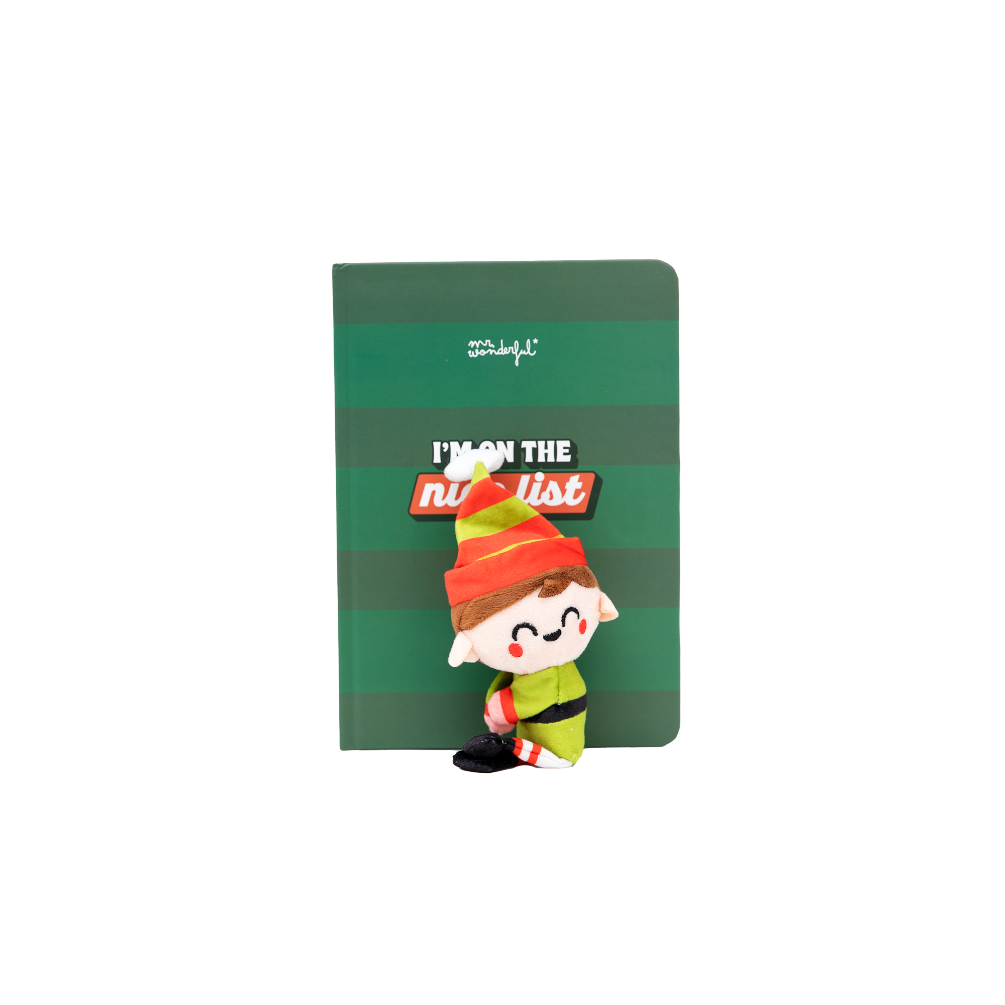Libreta A5 con peluche elfo - I’m on the nice list