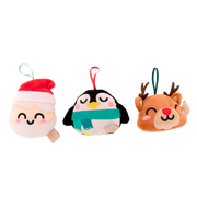 Adornos navideños para un árbol de ensueño - Papá Noel, pingüino y reno peluche Navidad Mr. Wonderful