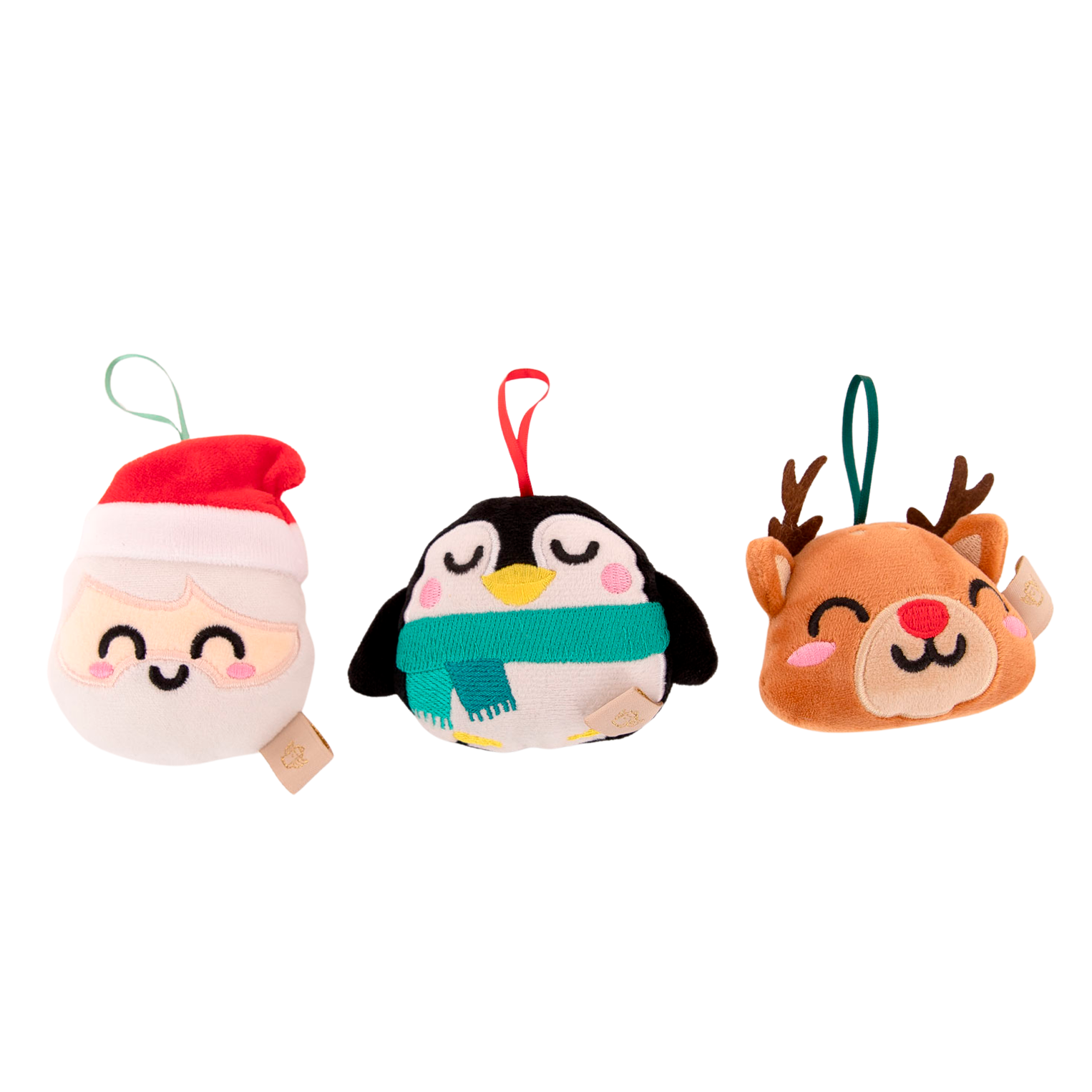 Adornos navideños para un árbol de ensueño - Papá Noel, pingüino y reno peluche Navidad Mr. Wonderful