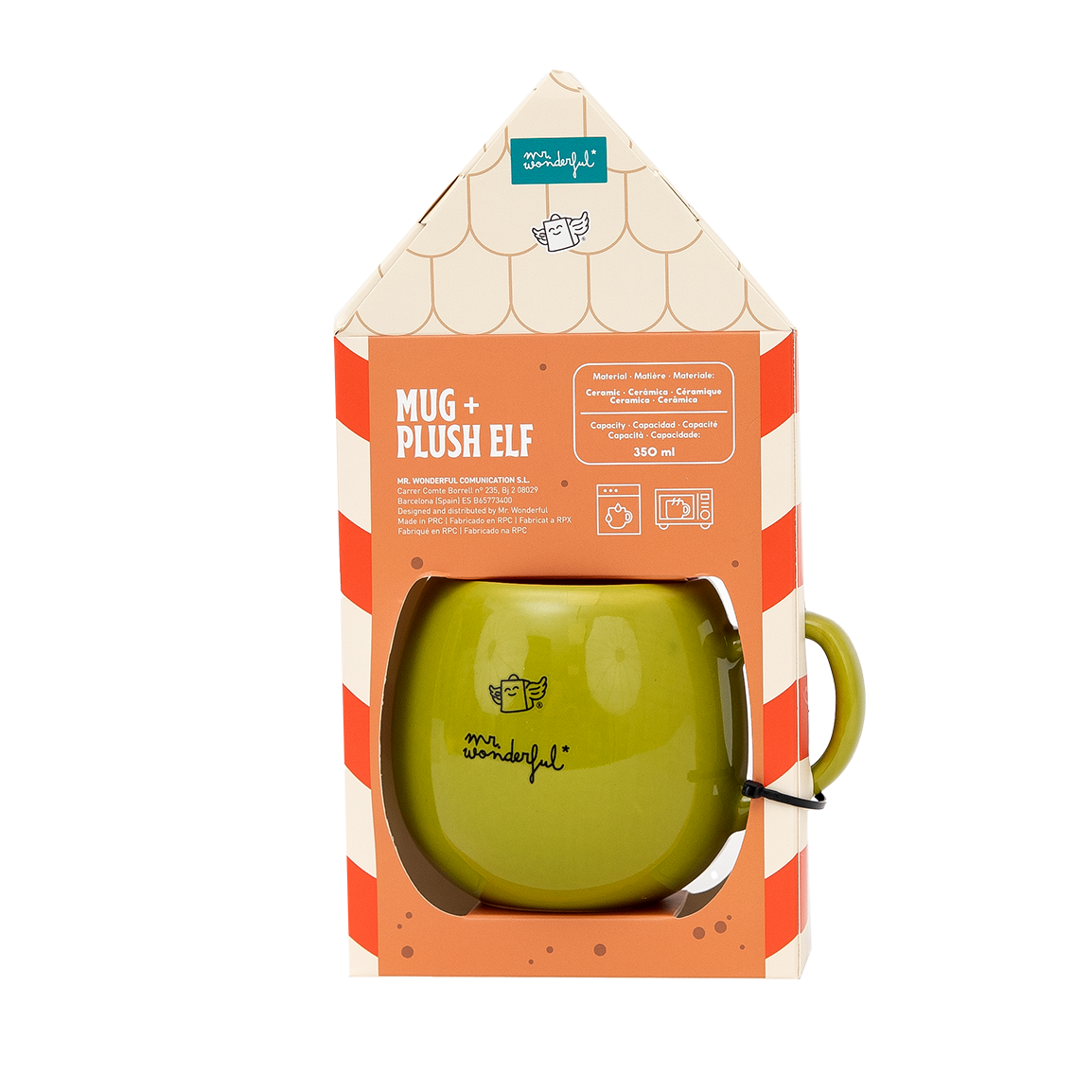 Coffret tasse et peluche lutin