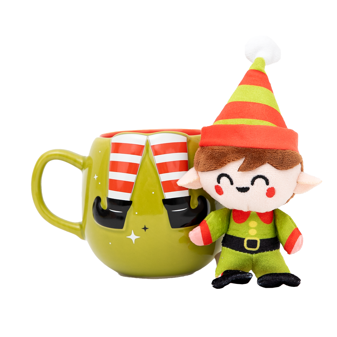 Set de taza y elfo de peluche navidad Mr. Wonderful