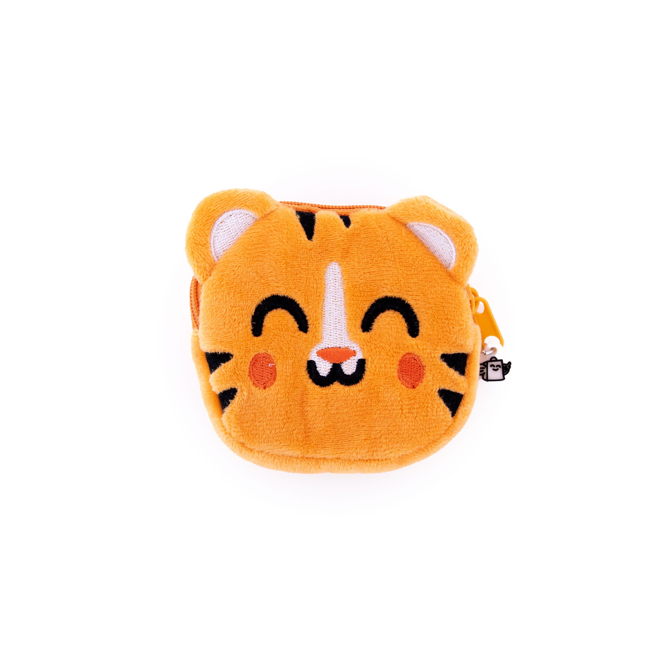 Monedero con llavero, minilibreta y hoja de pegatinas - Tigre