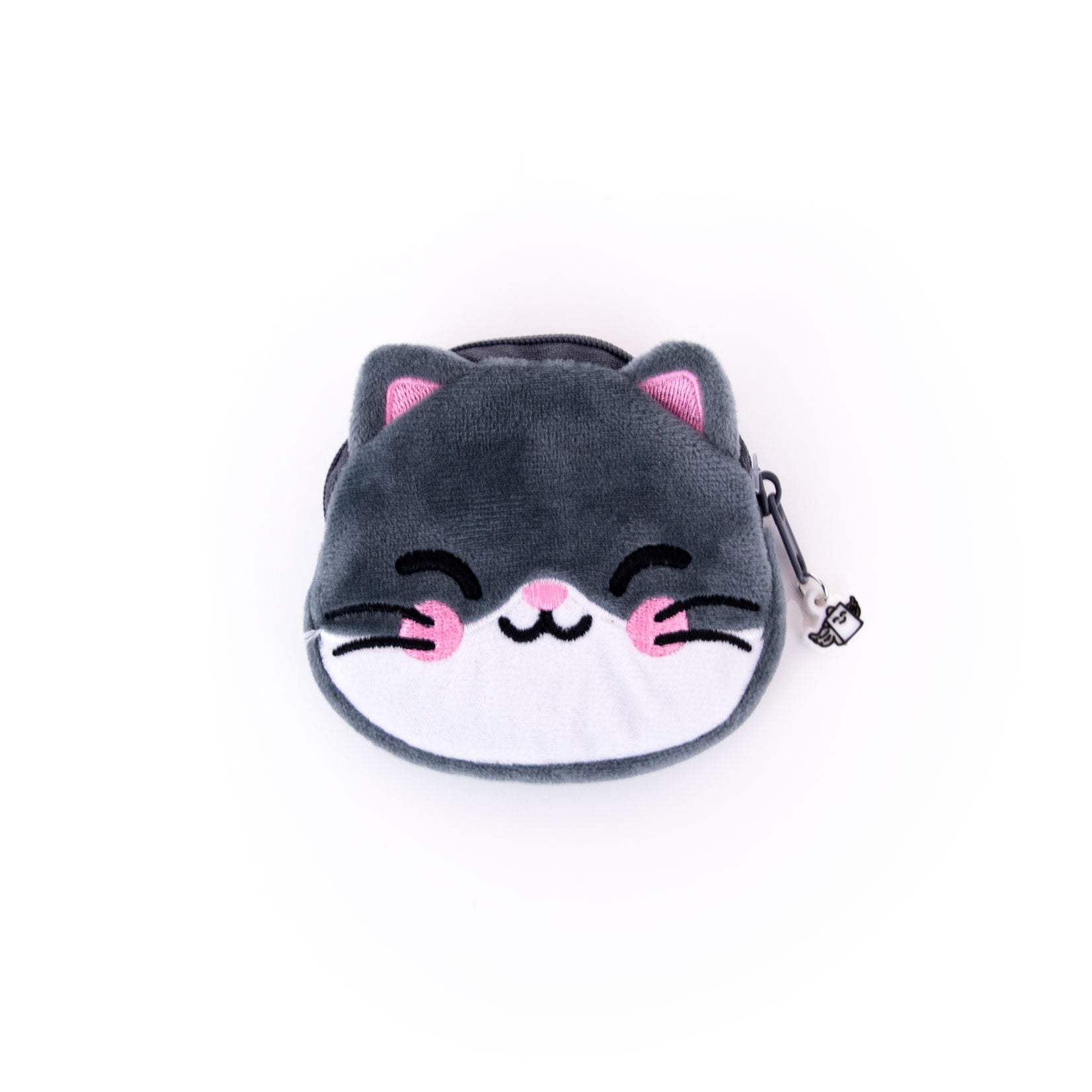 Monedero con llavero, minilibreta y hoja de pegatinas - Gato