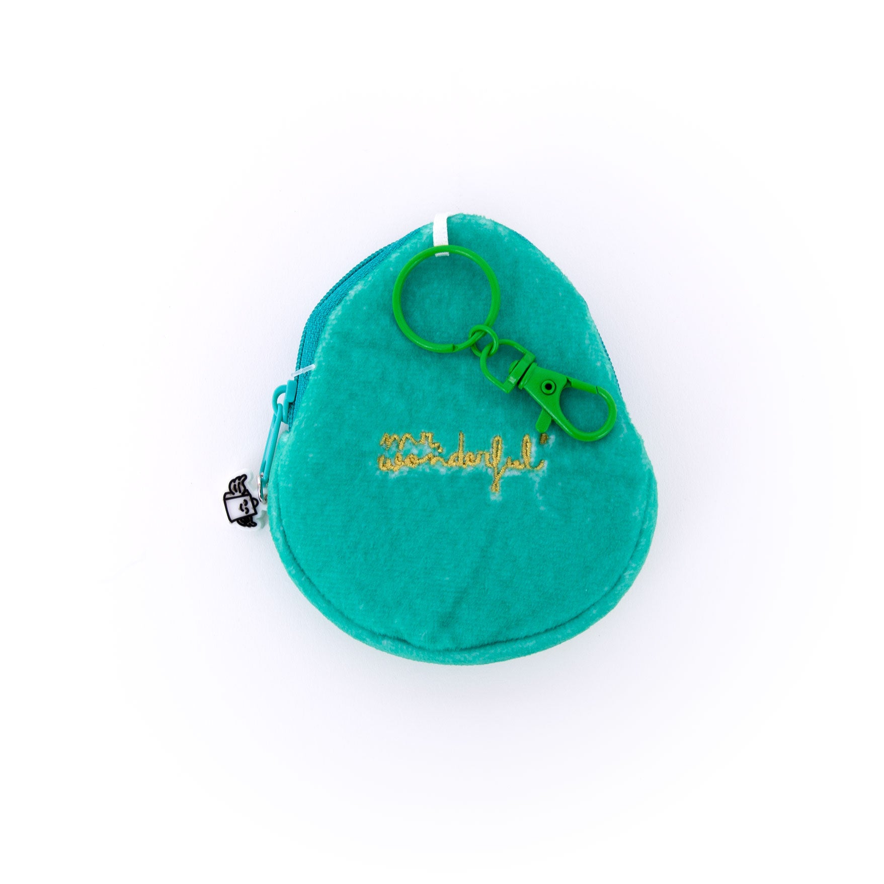 Purse with keyring, mini notebook and sticker sheet - Avocado