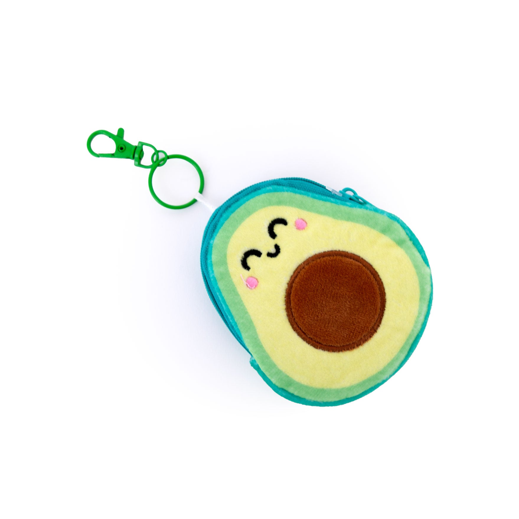 Purse with keyring, mini notebook and sticker sheet - Avocado