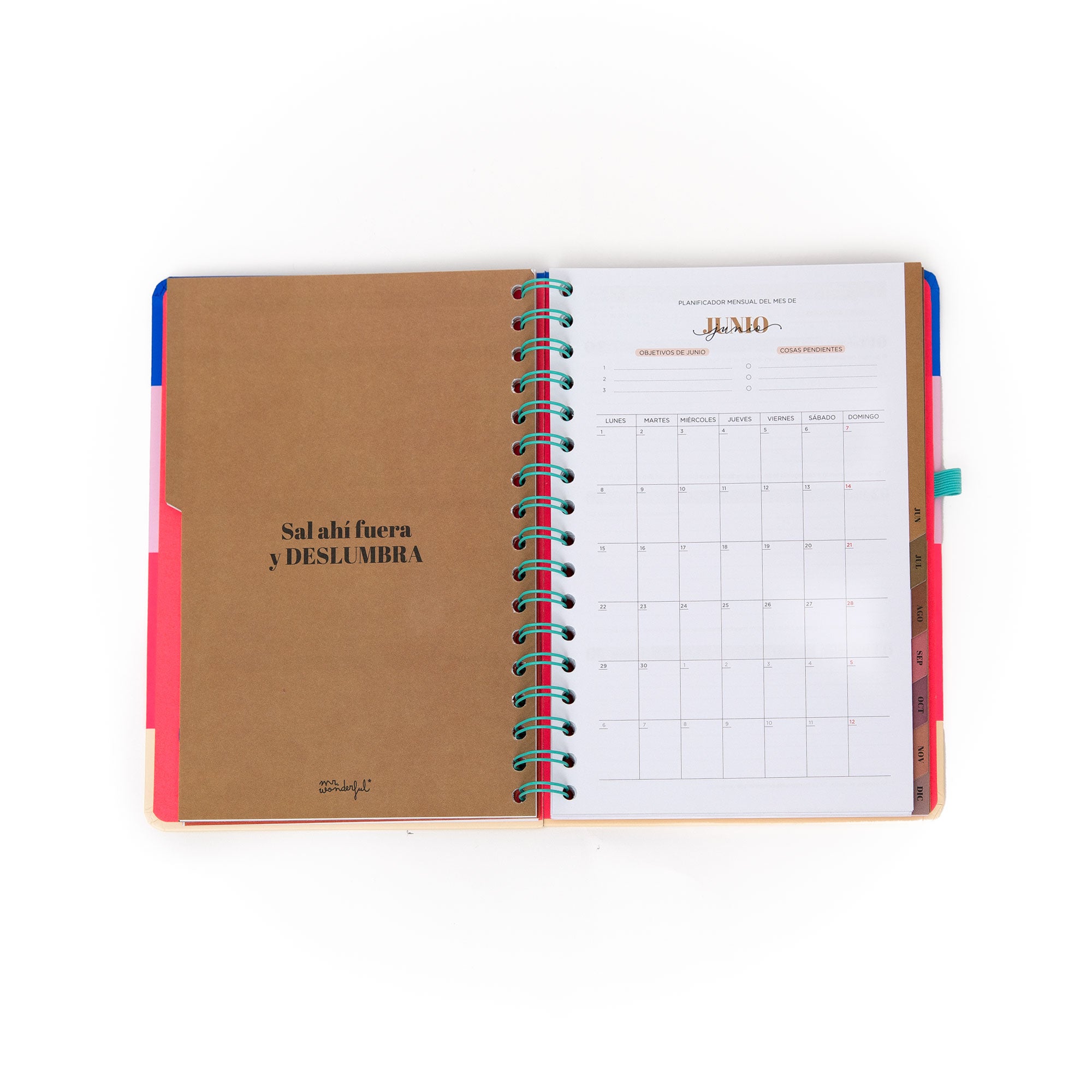 Agenda 2026 Mr. Wonderful con frases positivas no infantiles