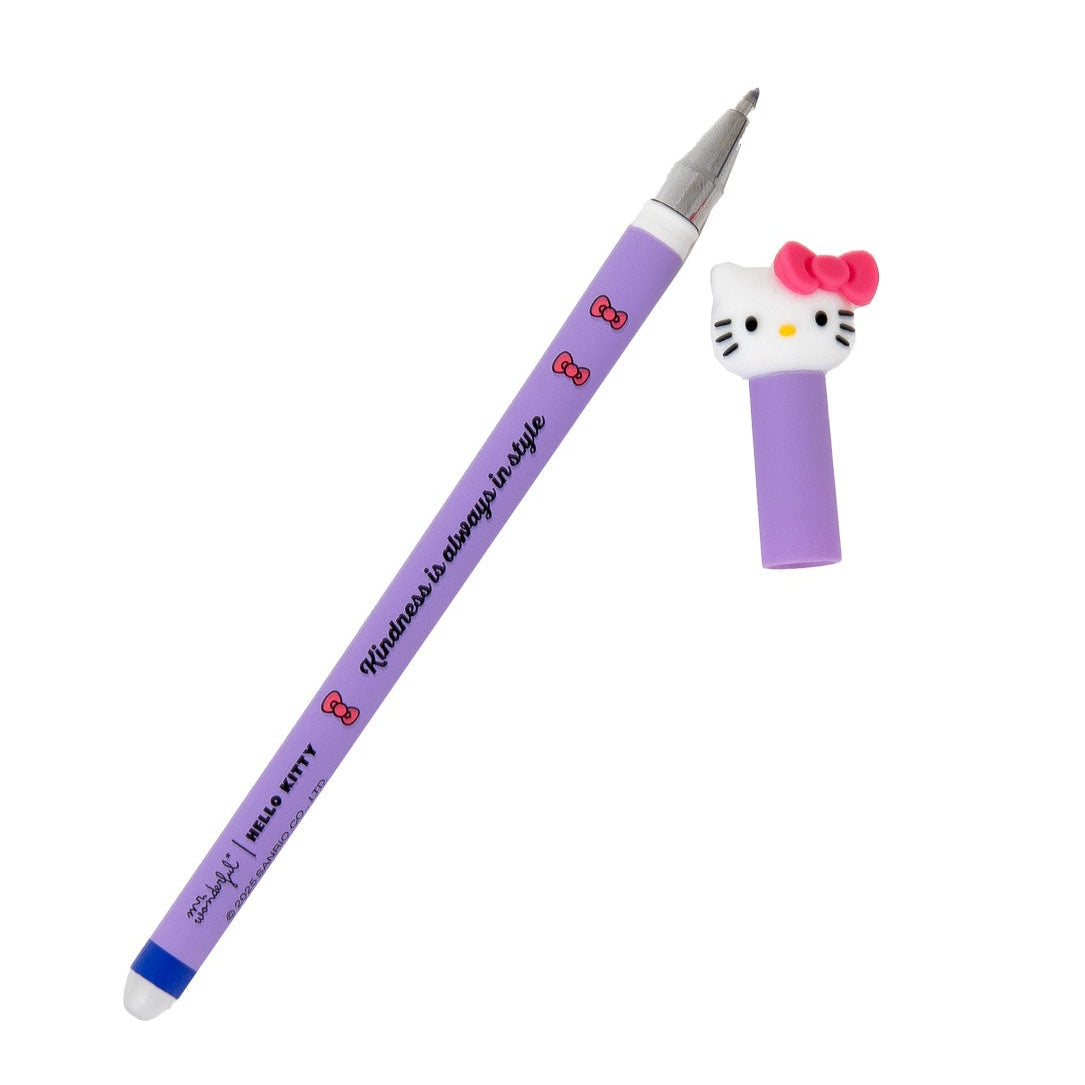 Bolígrafo borrable Bo-Bo Mr. Wonderful Hello Kitty con mensaje Kindness is always in style