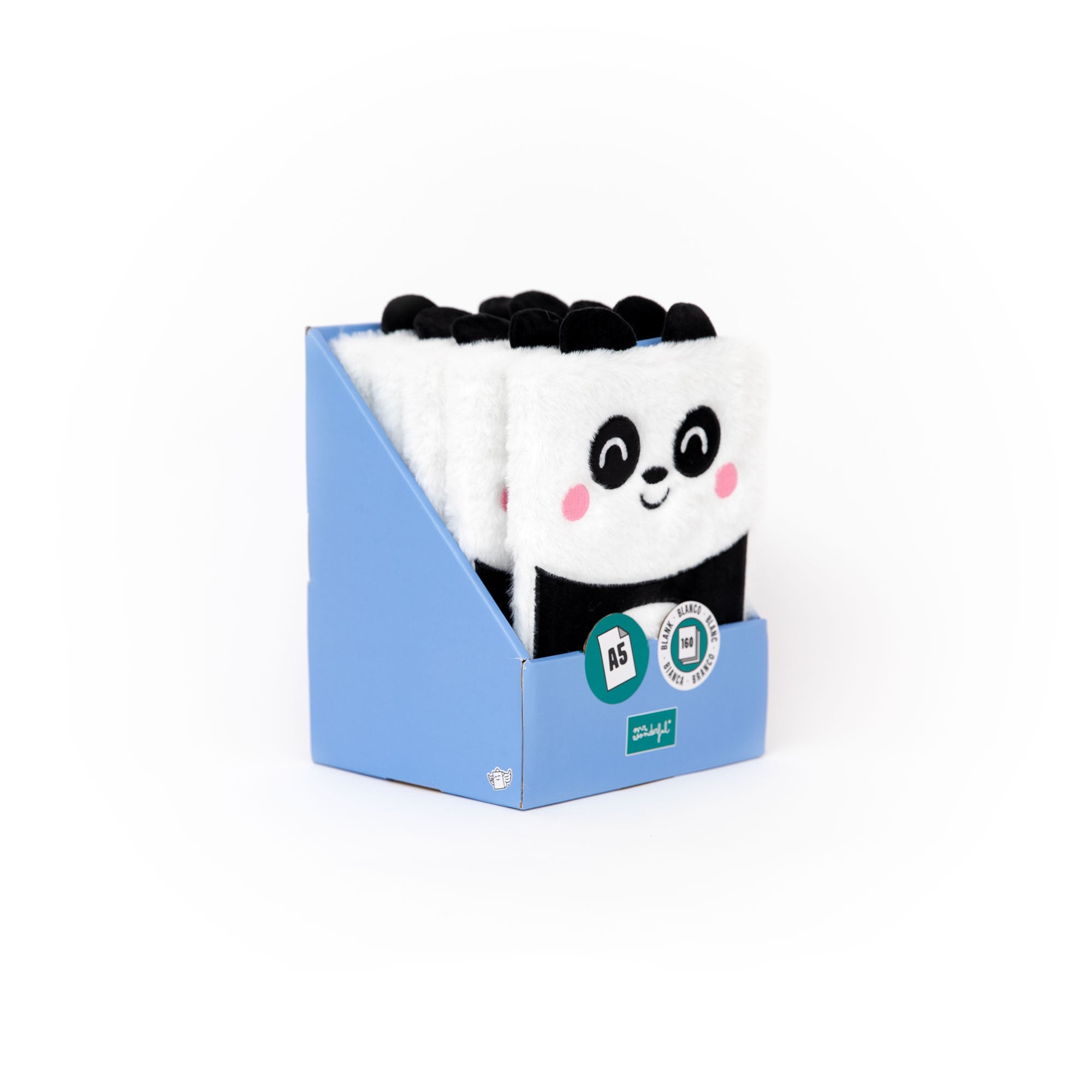Libreta A5 peluche - Panda