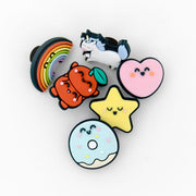 Charms para Crocs y libretas Mr. Wonderful - Arcoíris, unicornio, corazón, estrella, rosquilla y cerezas