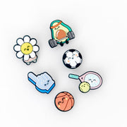 Charms – Marguerite, doigt, avocat, basket, football et tennis
