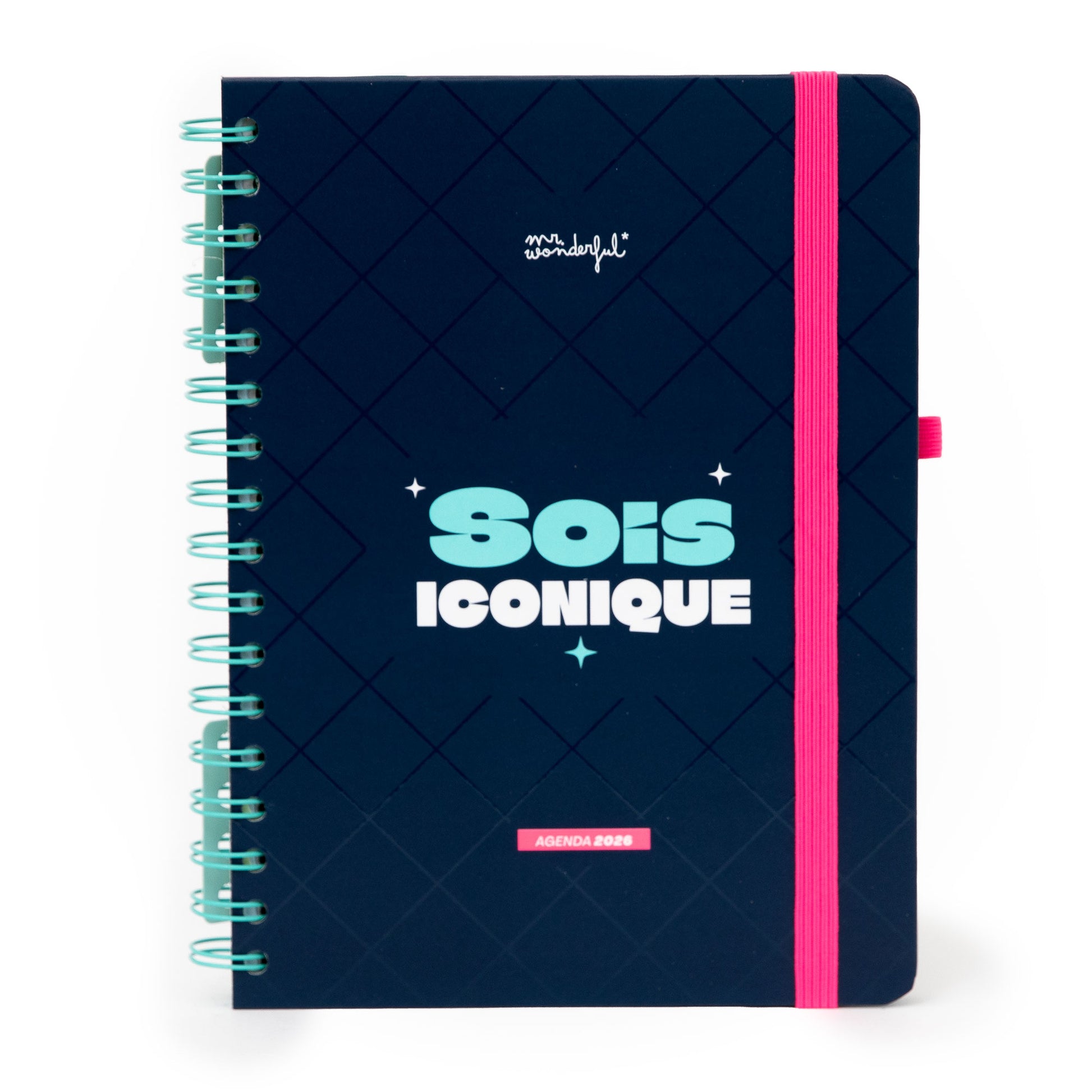 Agenda 2026 semainier Mr. Wonderful "Sois iconique" avec dessing joli
