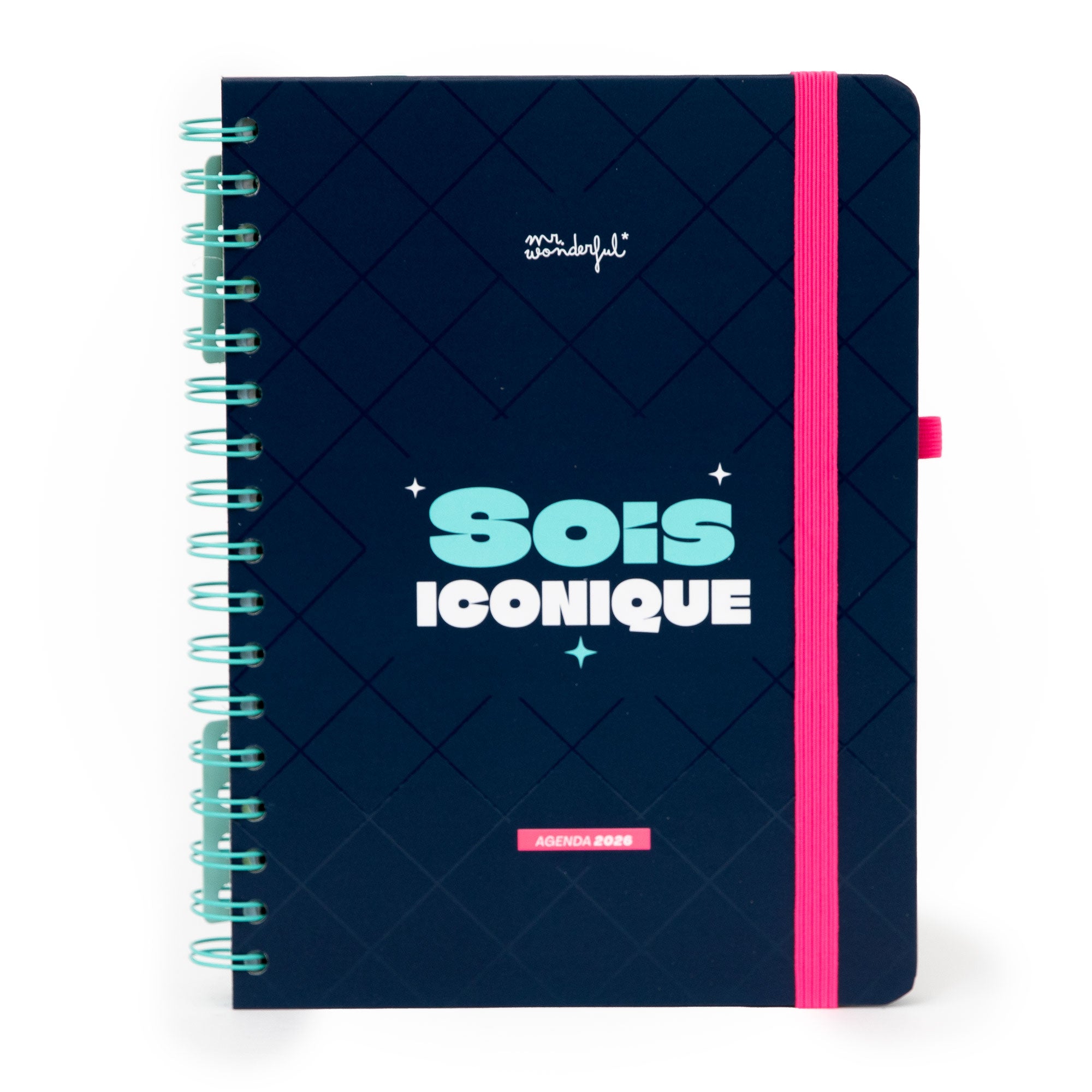 Agenda 2026 semainier Mr. Wonderful "Sois iconique" avec dessing joli
