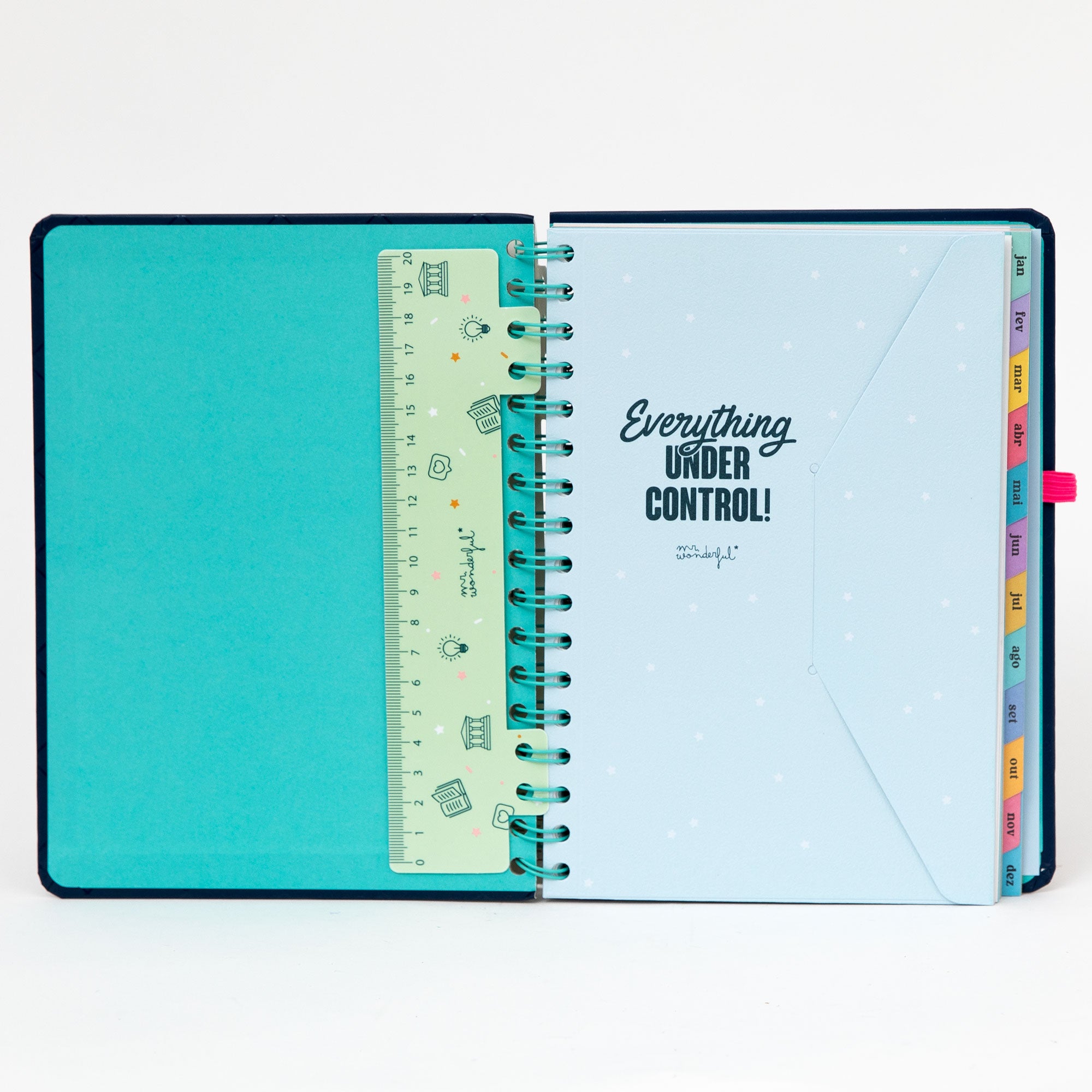 Agenda 2026 original da Mr. Wonderful com desenho clássico e caneta de oferta