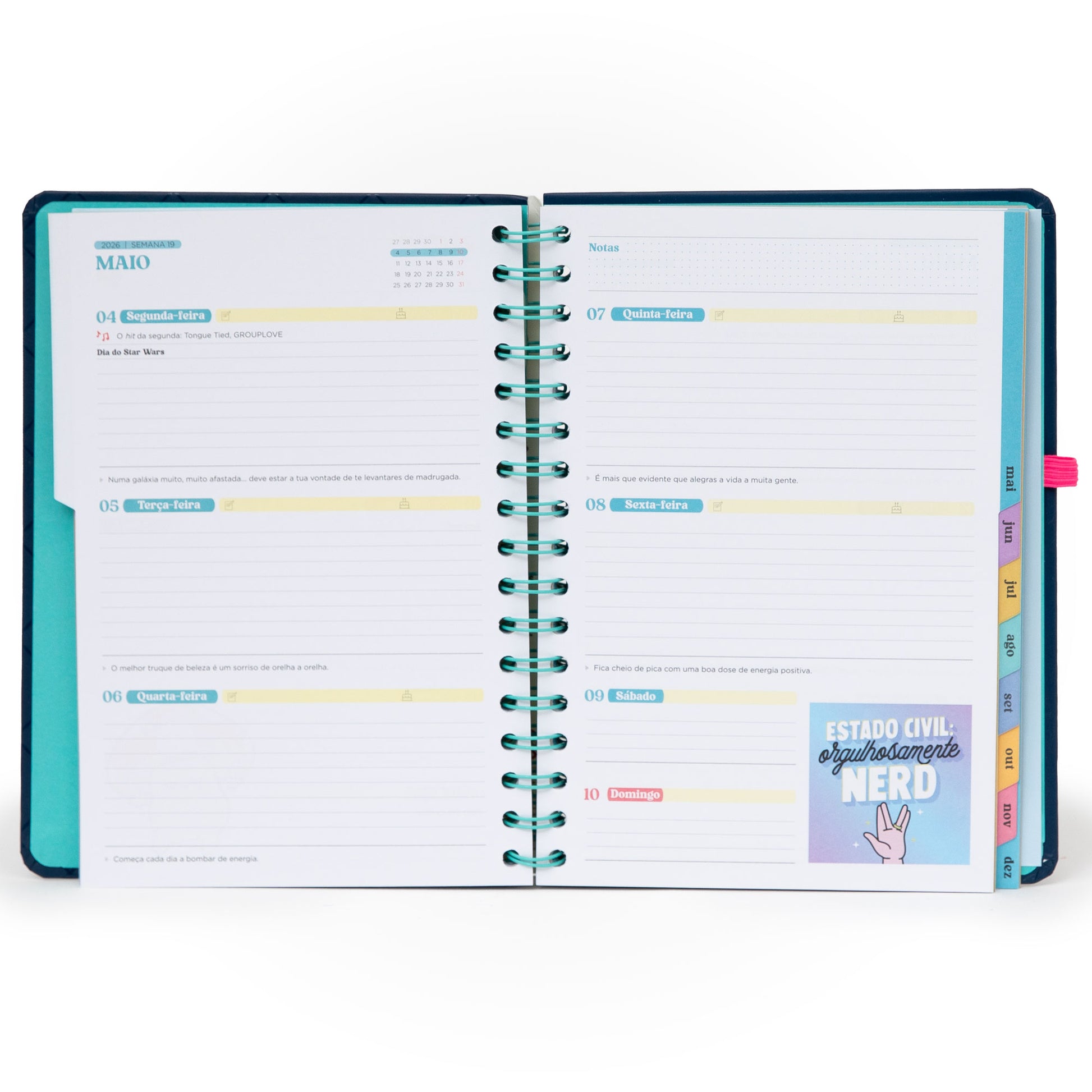 Agenda 2026 original Mr. Wonderful com caneta de oferta