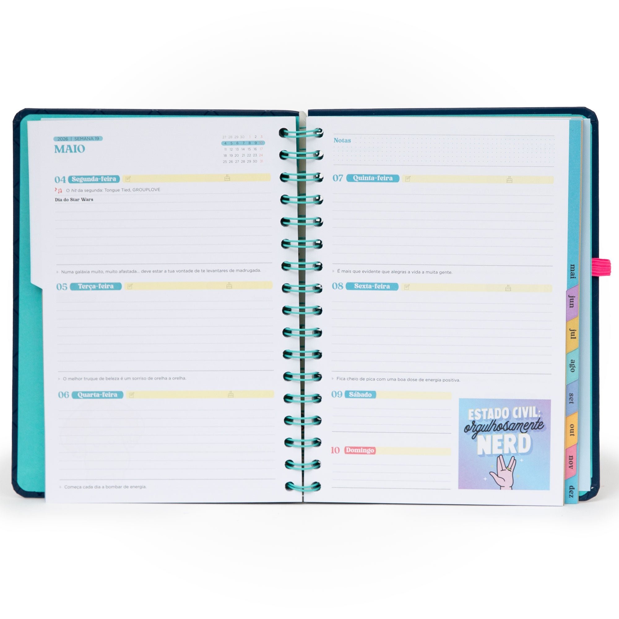Agenda 2026 original Mr. Wonderful com caneta de oferta