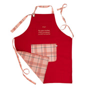 Set de delantal con mensaje Mr. Wonderful + recetario - Recetas con margen de error (y de sabor)