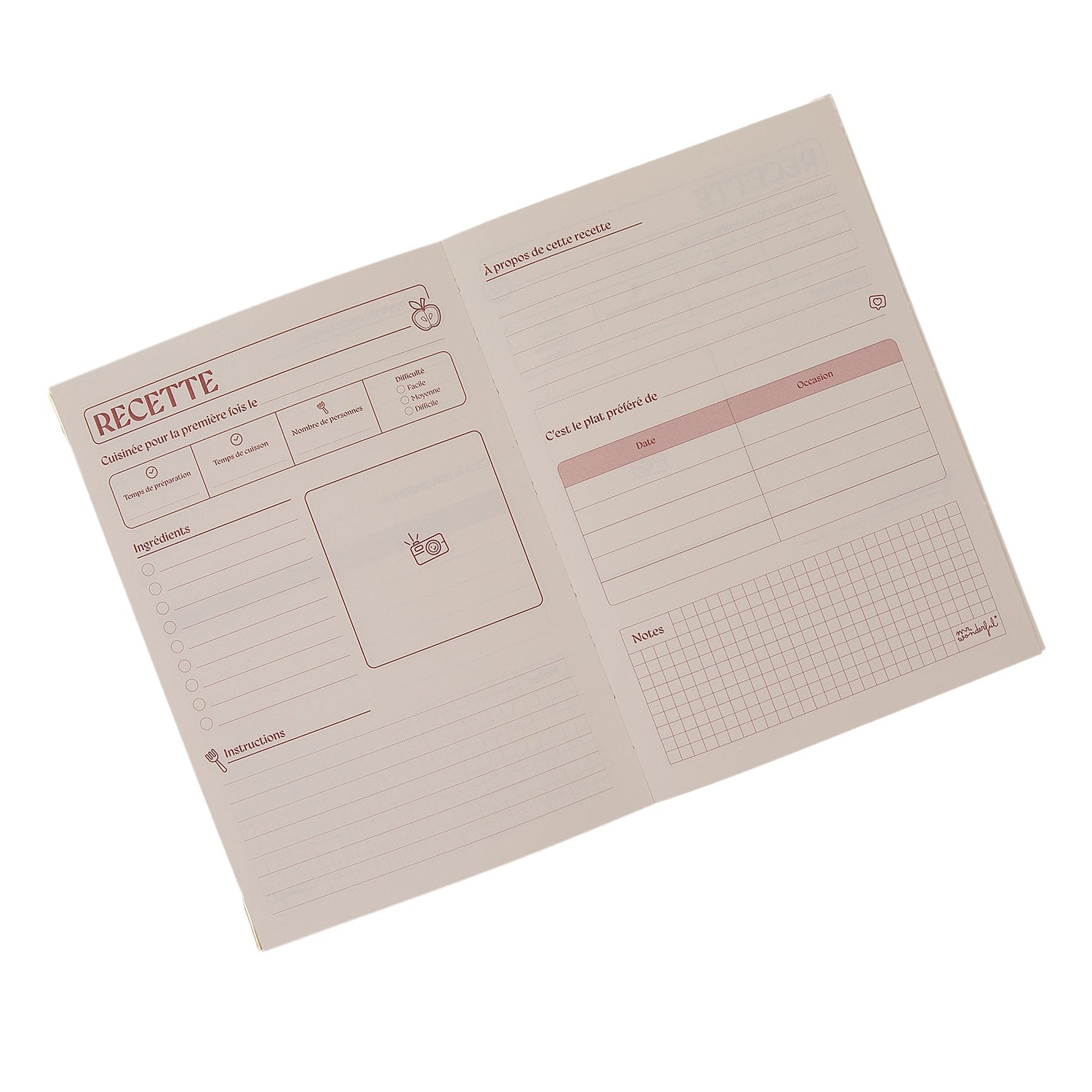 Set tablier + livre de recettes - Recettes avec une marge d’erreur (et de saveur)