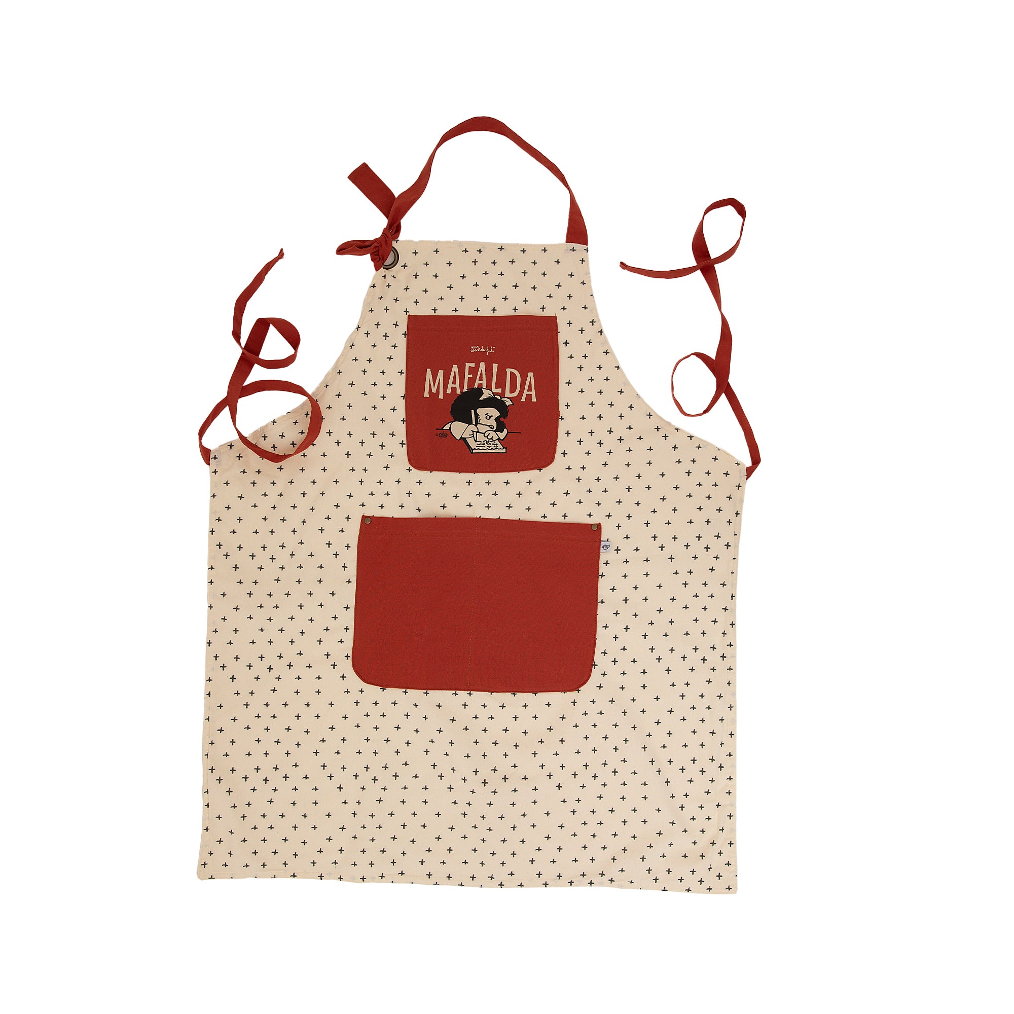 Conjunto de avental + livro de receitas Mafalda - Este mundo é uma sopa!