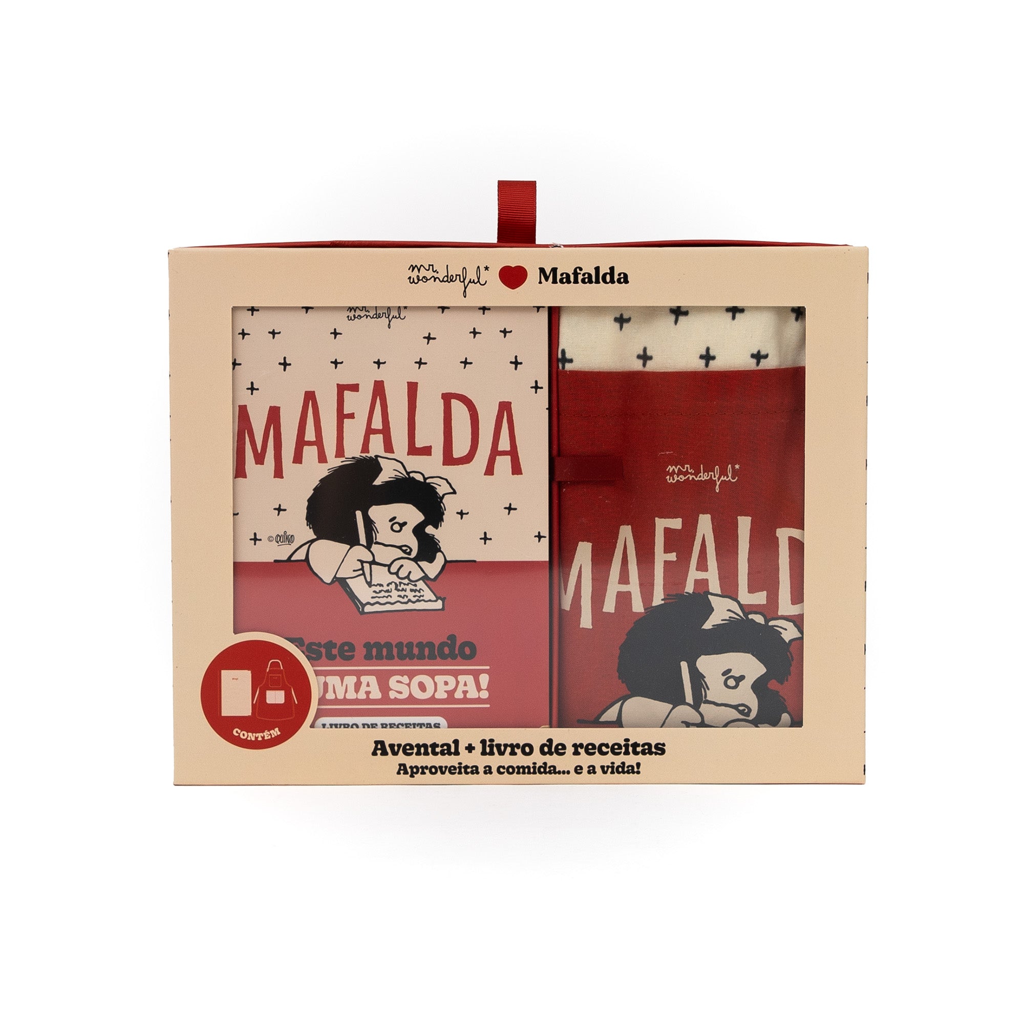 Conjunto de avental + livro de receitas Mafalda | Mr.Wonderful