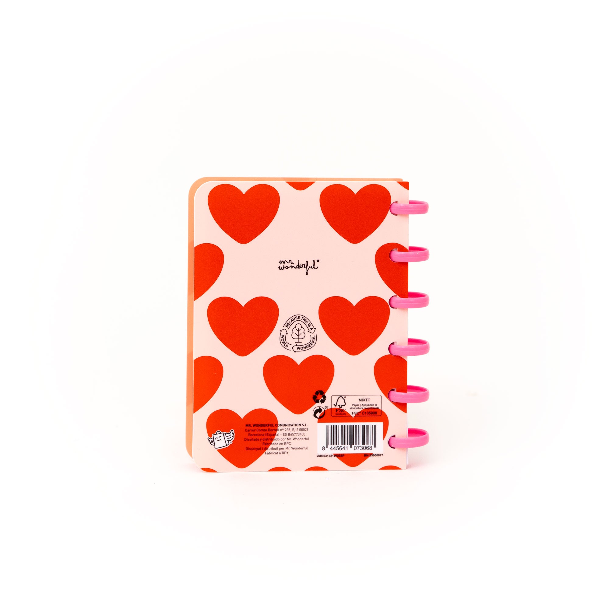 Set de libreta A6 para dejar mensajes de amor + 3 washi tapes - P.D.: Te quiero