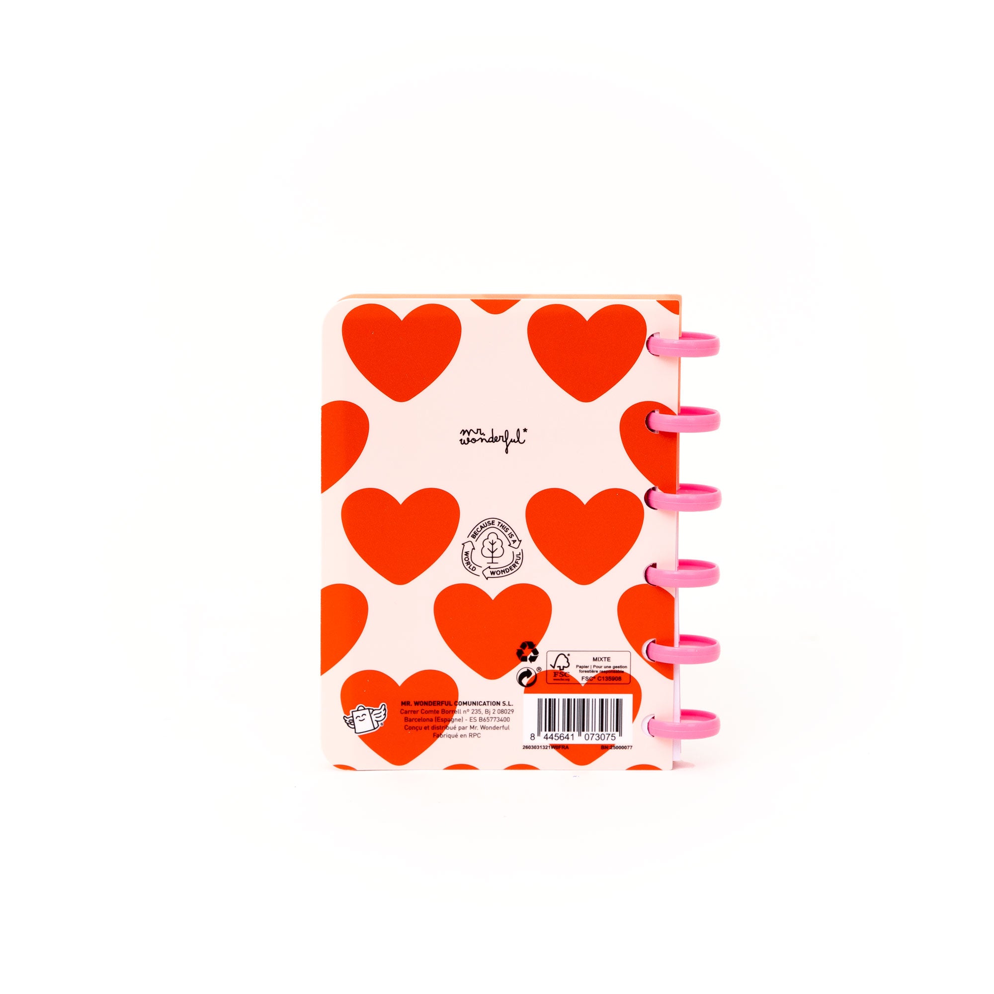 Set de cahier A6 pour laisser des mots d’amour + 3 washi tapes - P.-S. : Je t’aime