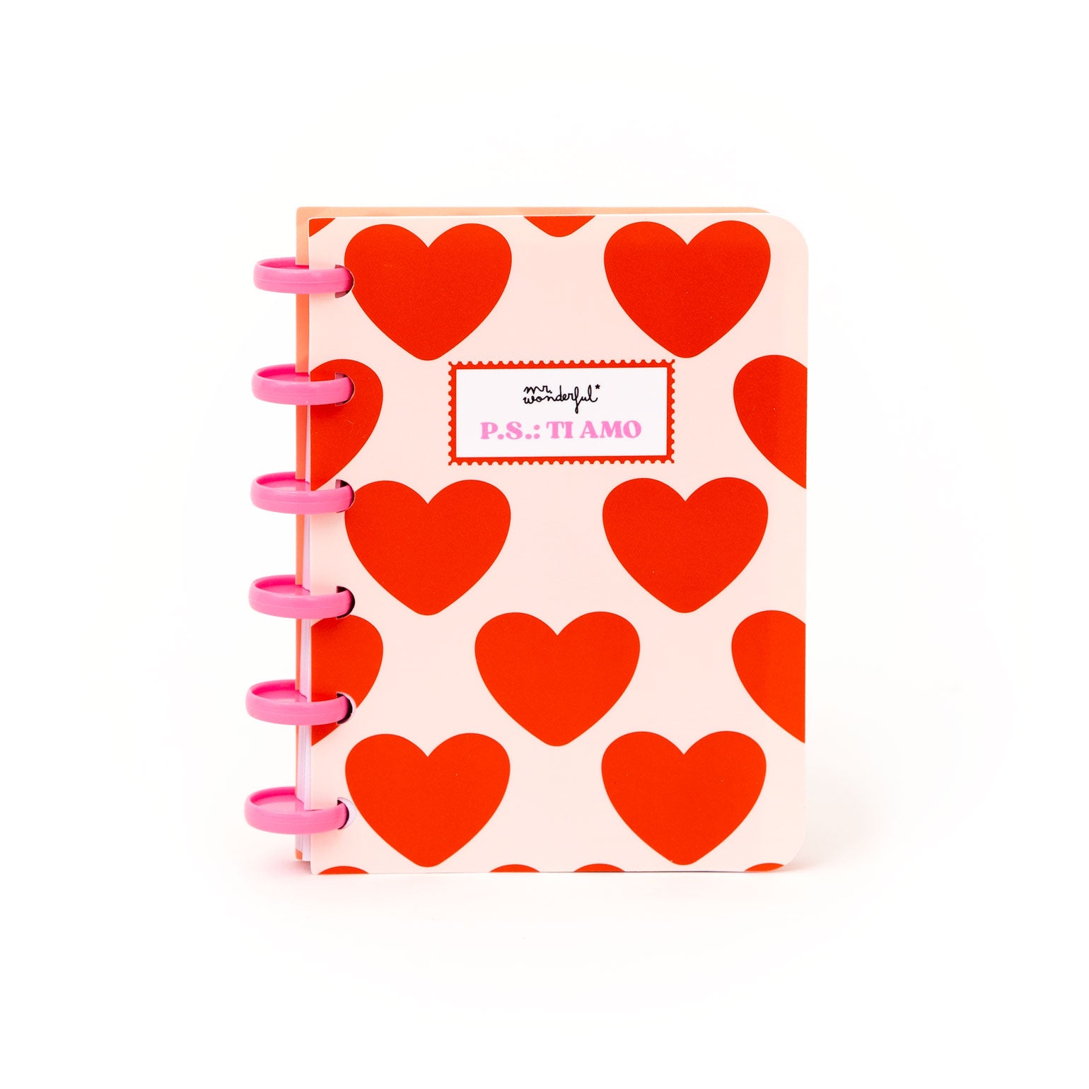Set di quaderno A6 per lasciare messaggi d’amore + 3 washi tape - P.S.: Ti amo