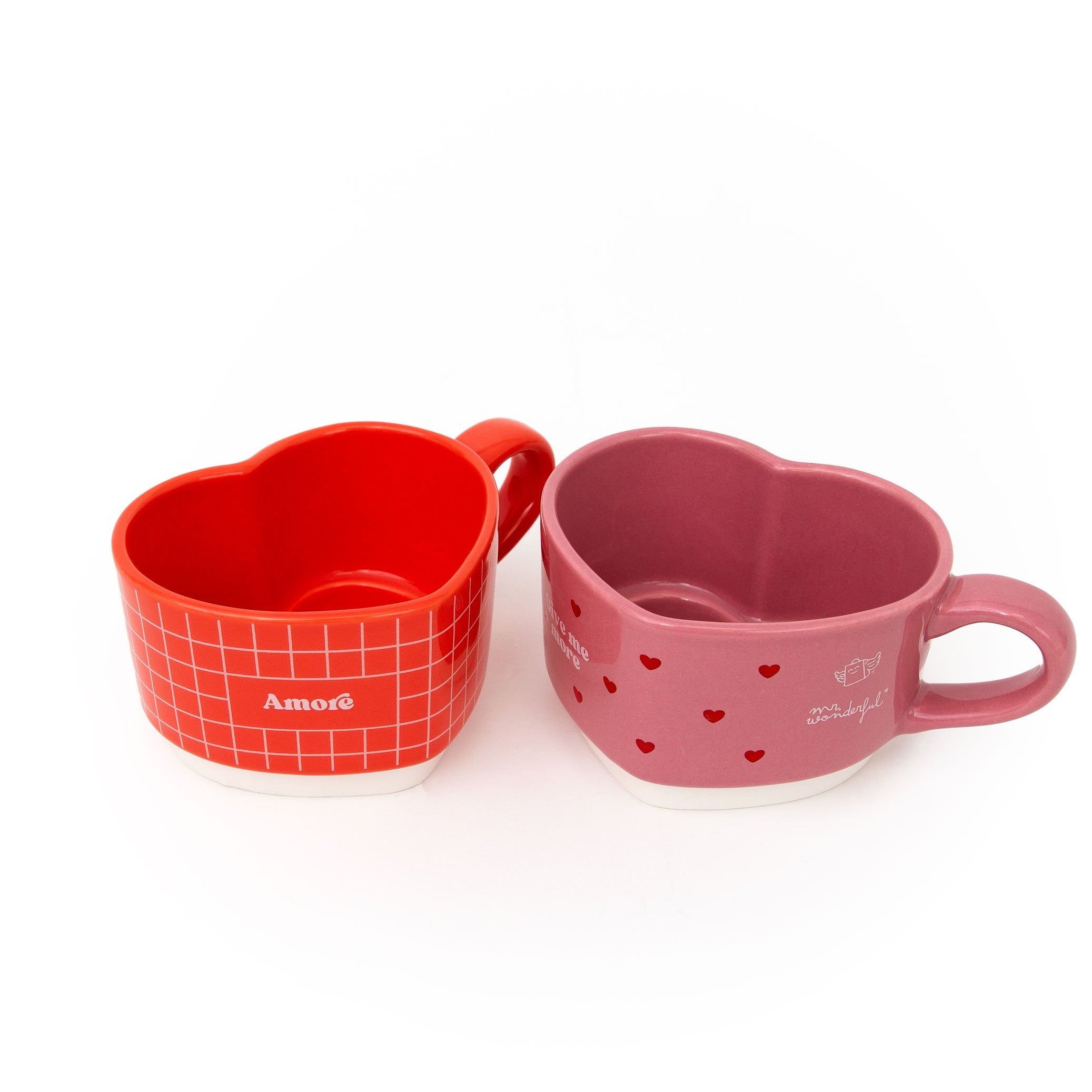 Set de 2 tazas apilables - Give me more amore