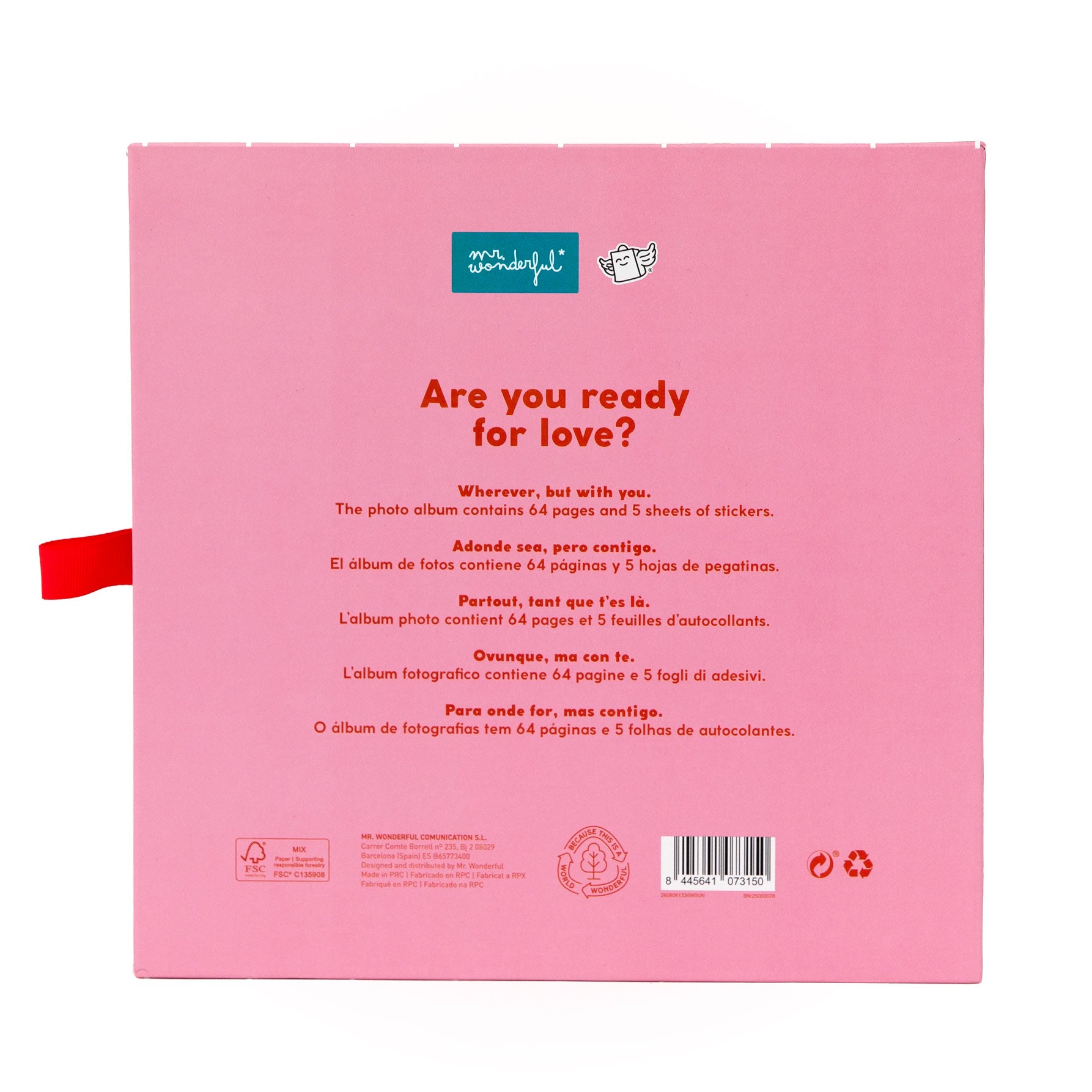 Set album photo de voyage + 2 étiquettes de bagage - Love, actually