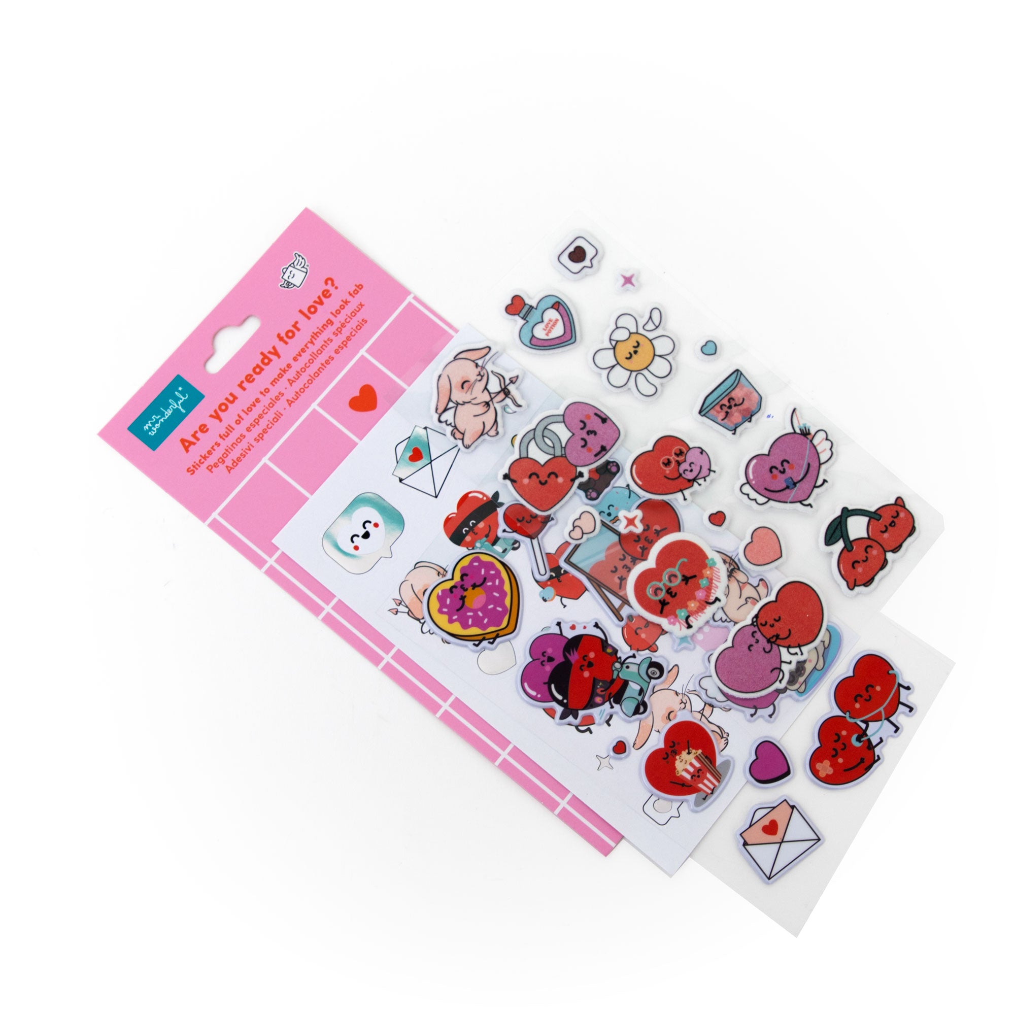 Pegatinas especiales llenas de amor para que todo se vea mejor