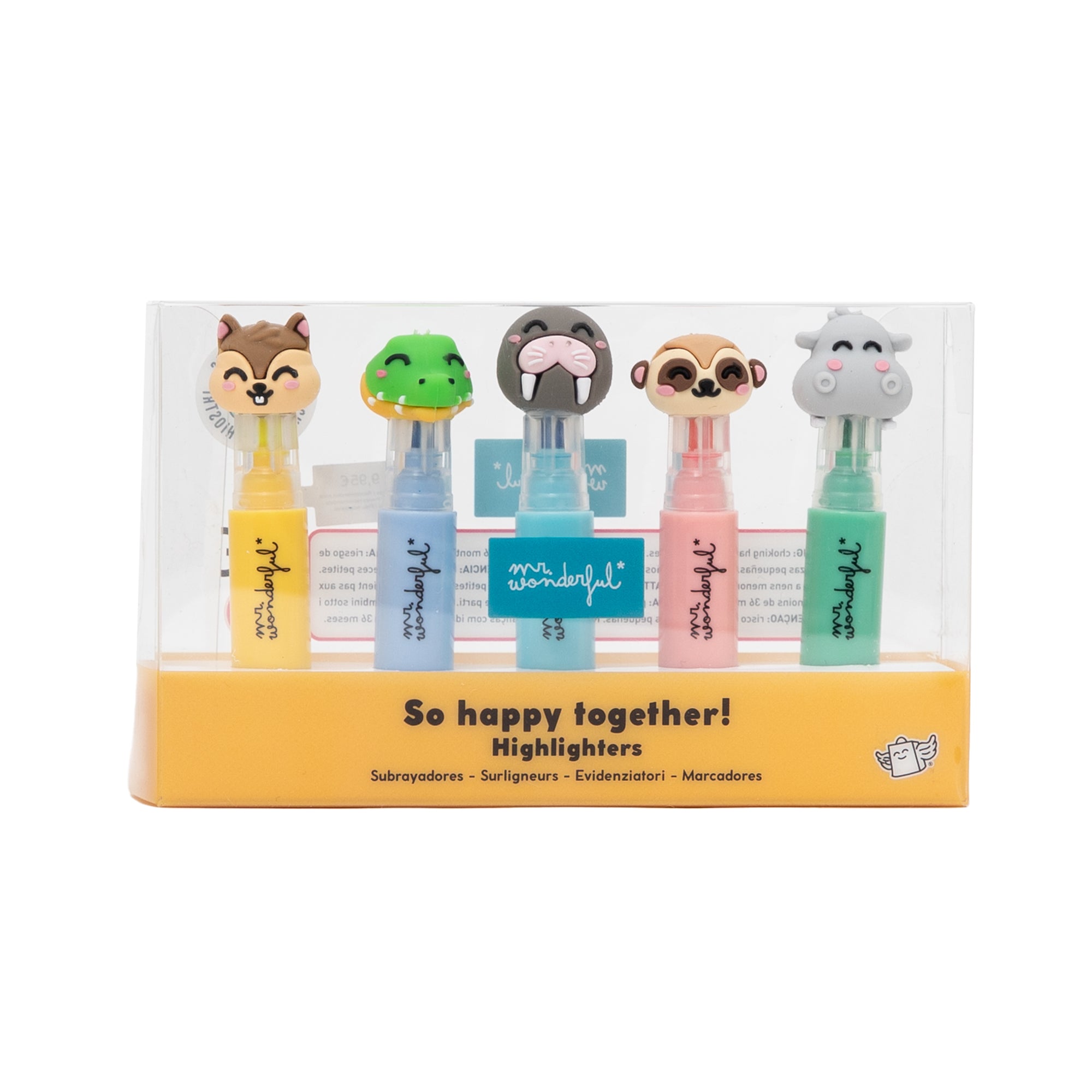 Set of 5 mini highlighters with characters – Wonder Comic