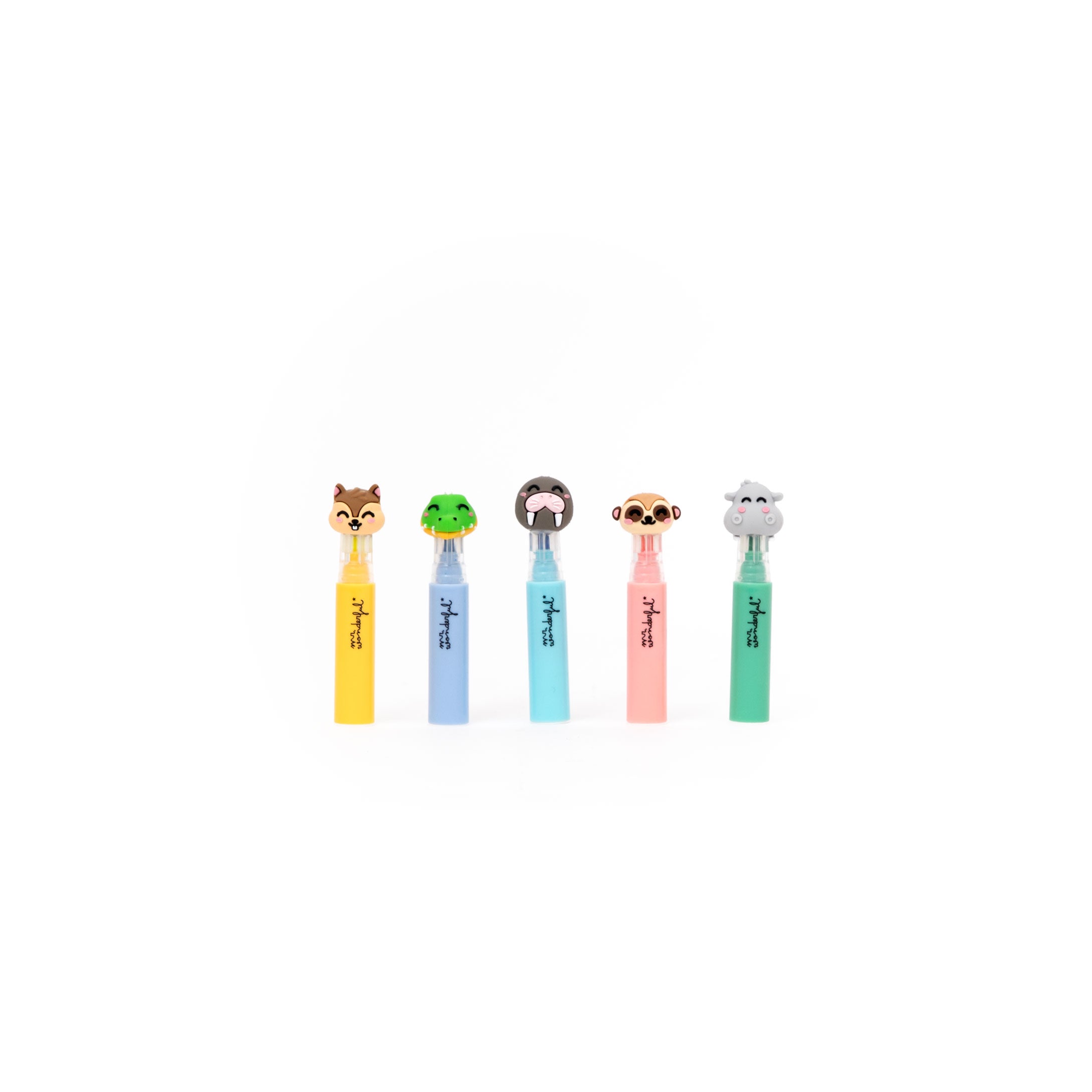 Set di 5 mini evidenziatori con personaggi – Wonder Comic